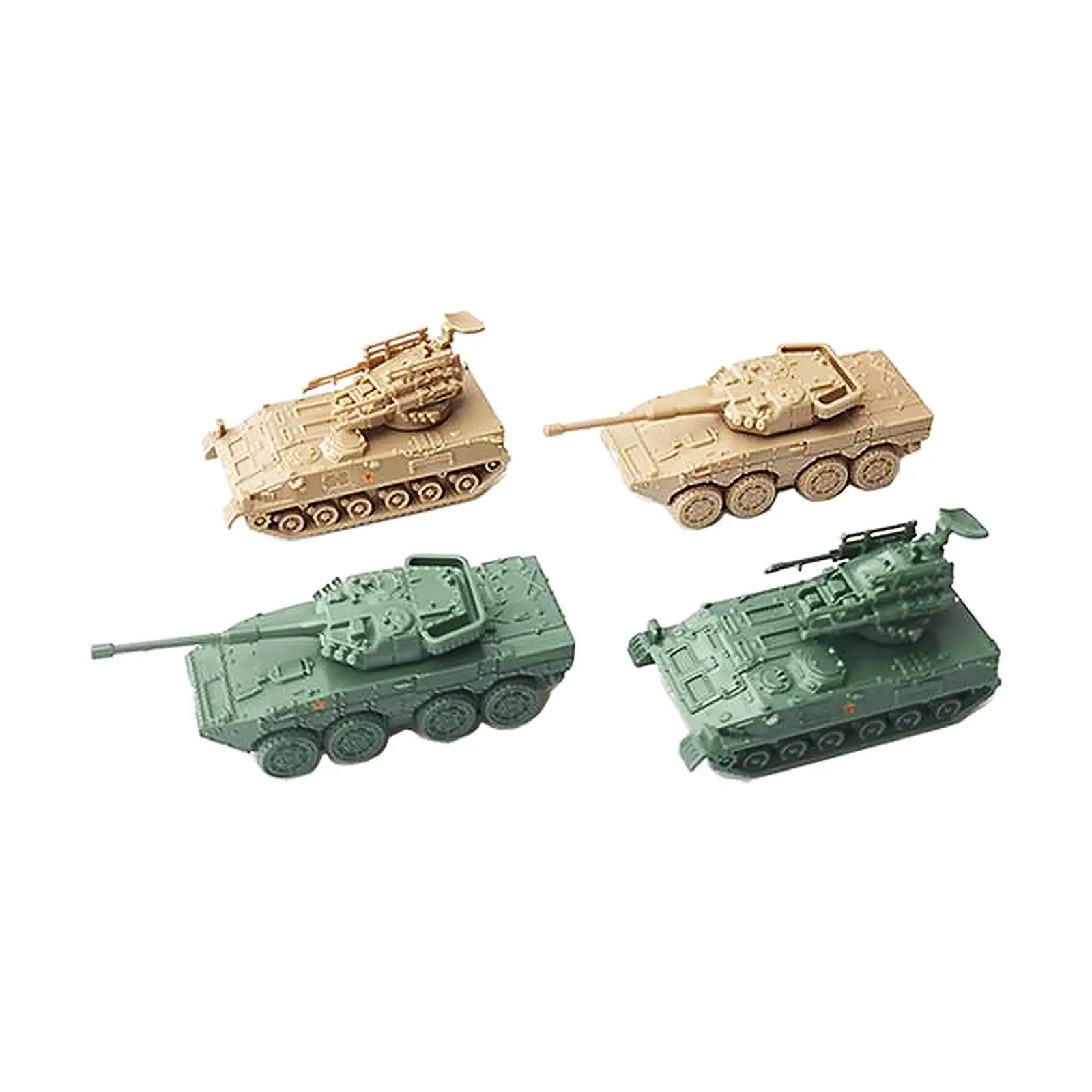 4D 1/144 Tank Model Kits Building Kits Vehicle Model Toy Micro Landscape