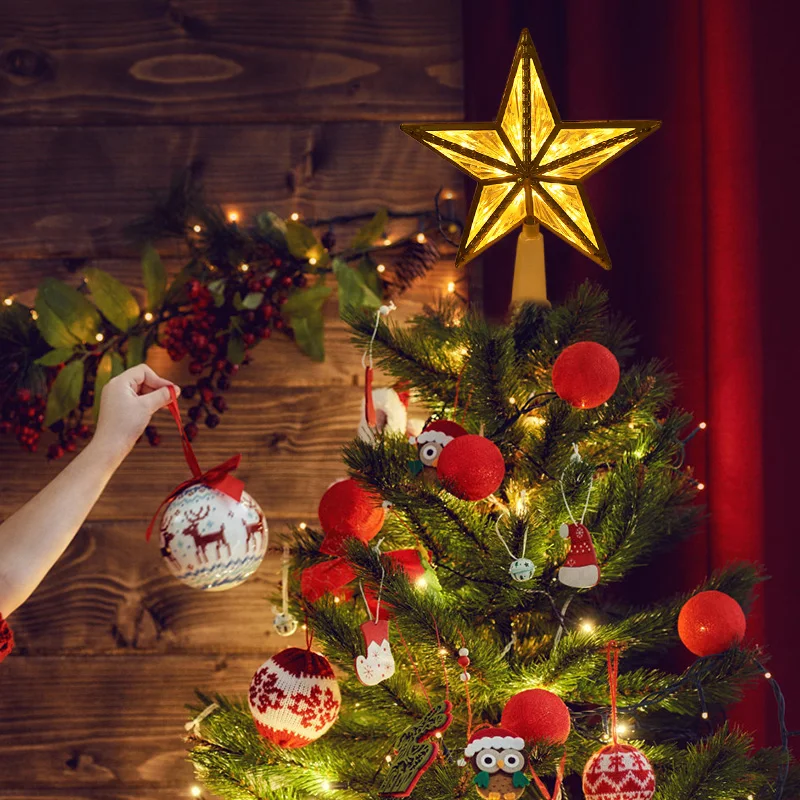 Árvore De Natal Top Decoração Luzes, decoração