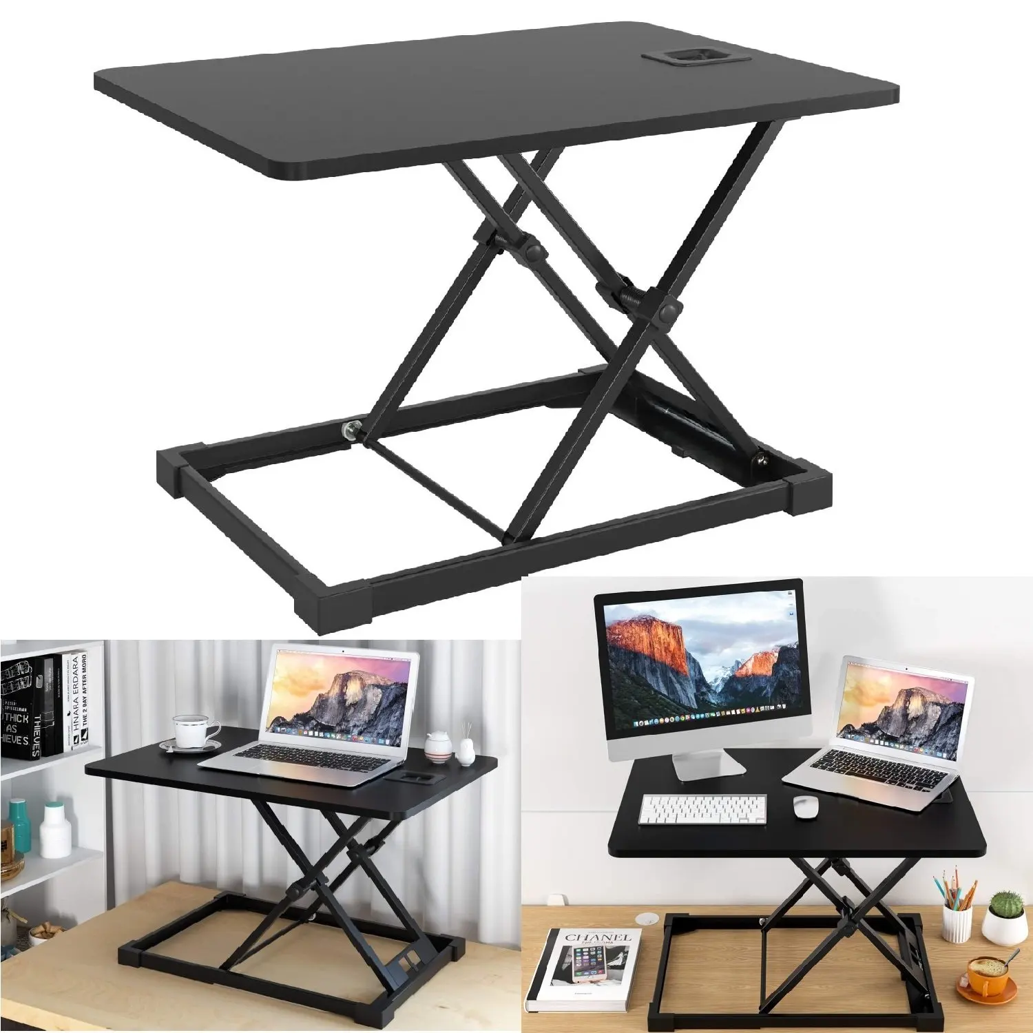 Standing Up Desk Riser convert original table to ergonomics desk 5