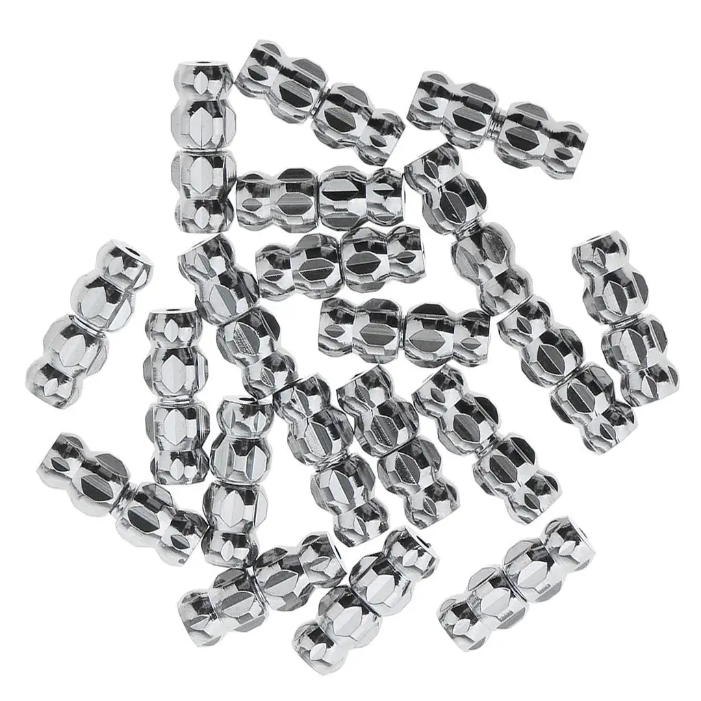 20pcs Silver Bracelet Necklace craft beads Screw Clasps Connector Findings