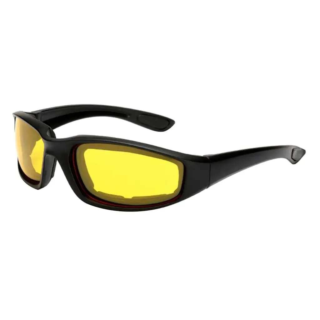 Motorcycle Riding Glasses Padded Lens 400 Anti-fog Outdoor Sunglasses, Unisex