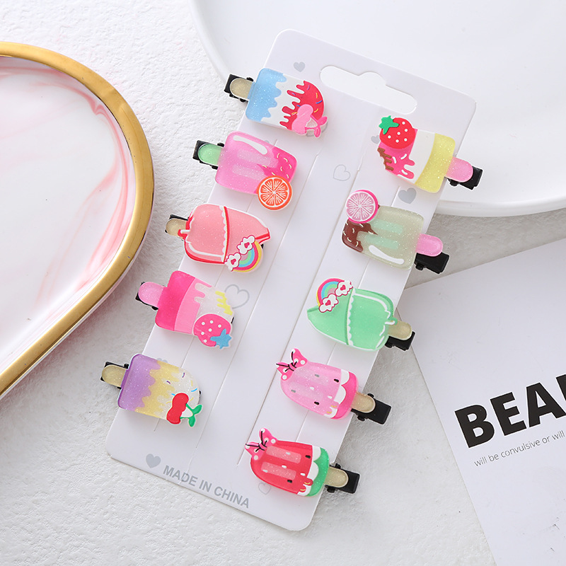 50/100 Stück/Set Bunte Kinder-Haarspangen Set Großpackung Multi-Style Ausgehöhlte Stern-Schnappspangen Rutschfeste Baby Mädchen Jungen Haaraccessoires – Detail 13