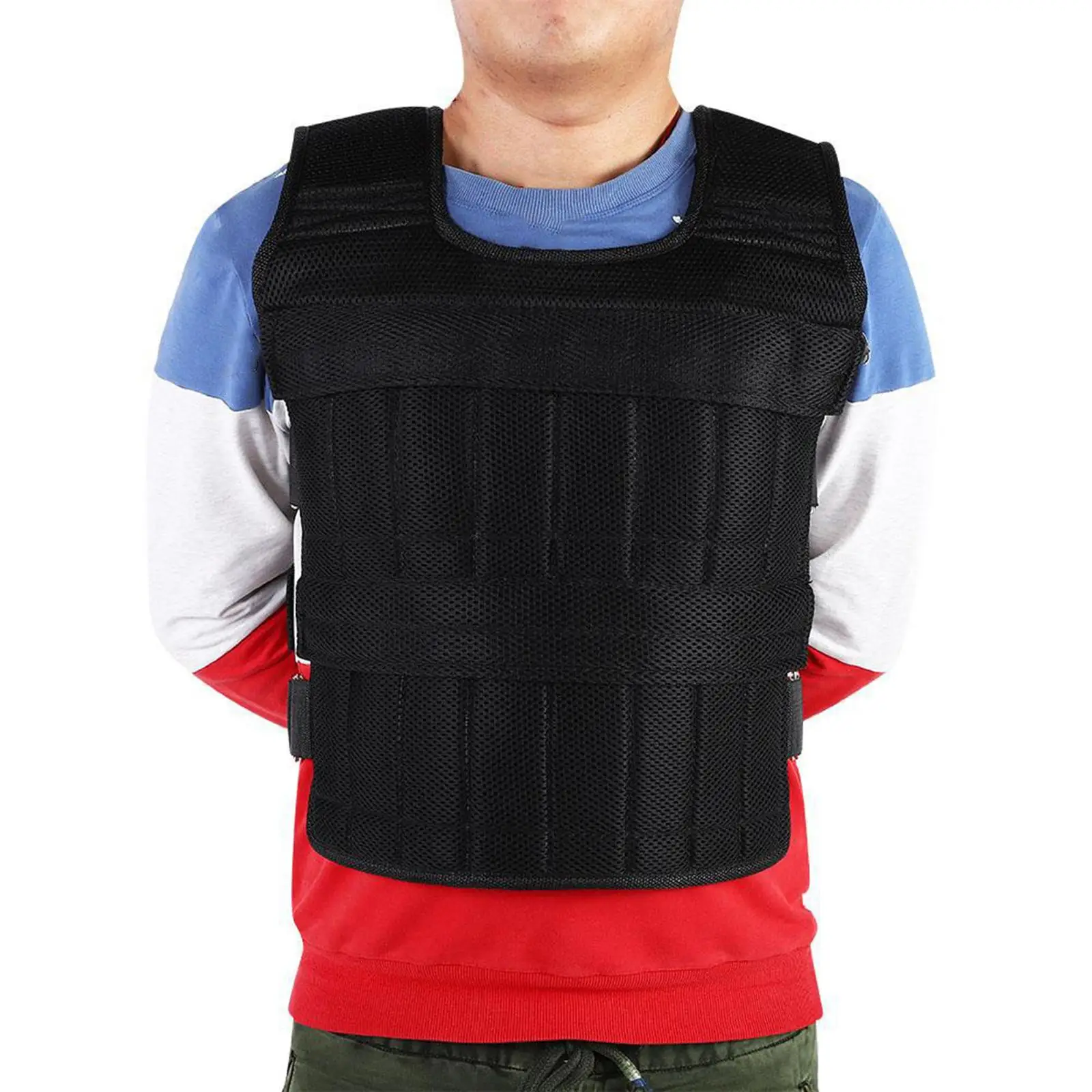 50KG Weight Vest For Boxing Weight Training  Gym Equipment Adjustable Waistcoat Jacket sand cloth