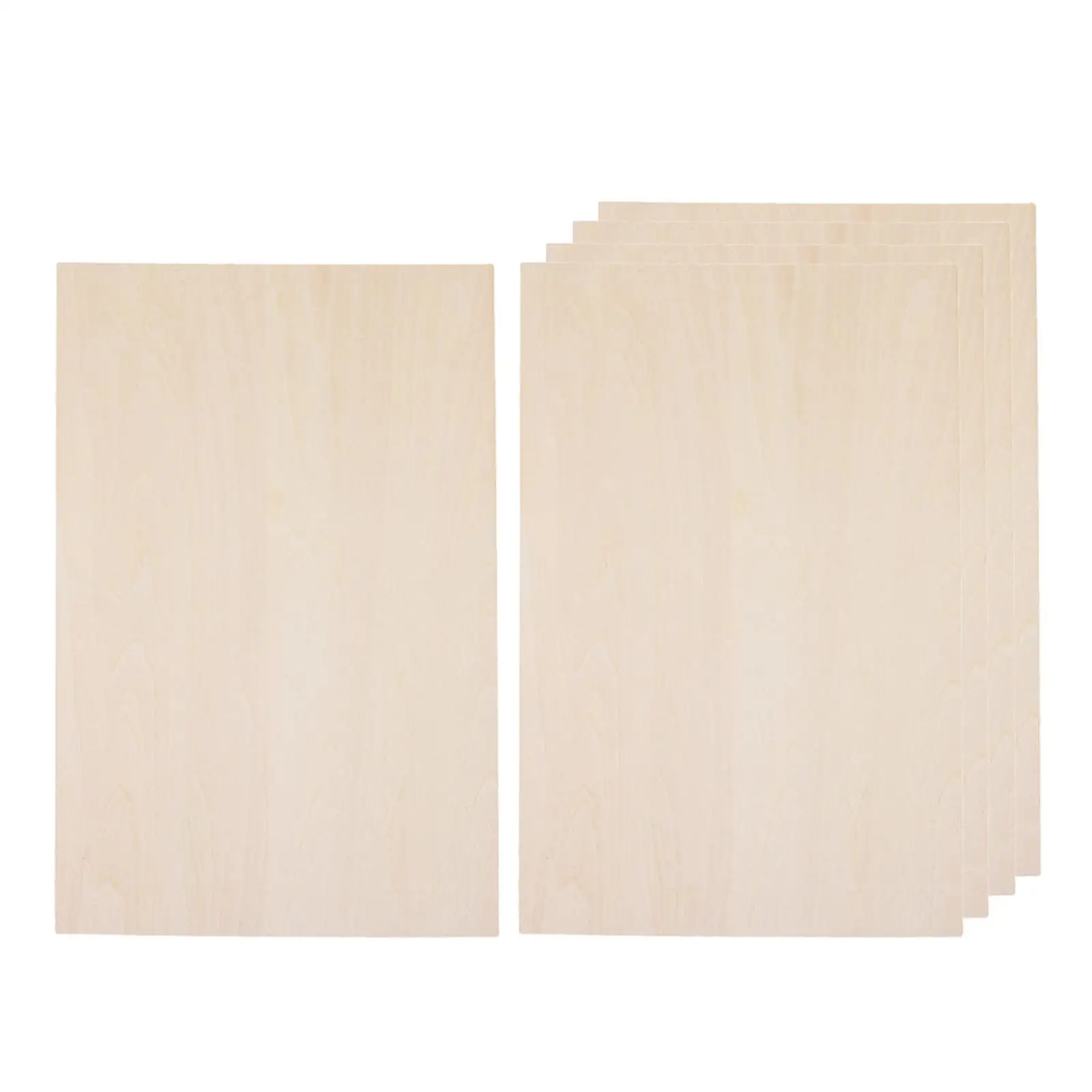 10Pcs Thin Plywood Board Wood Sheets Board Unfinished Wood 200x200x2mm for DIY Project Crafts Miniature Aircraft Sailboat Models