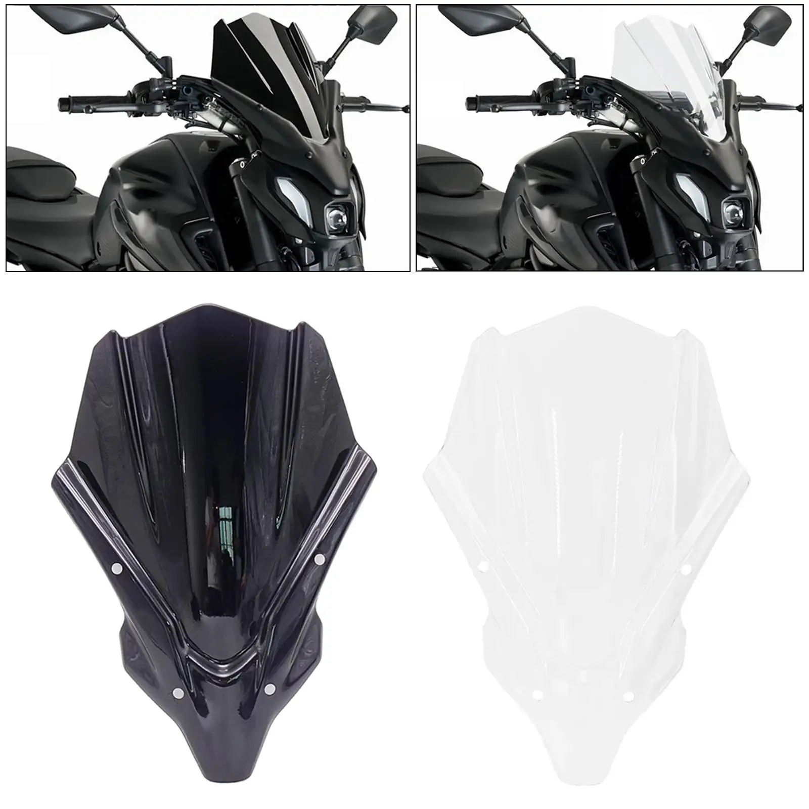 Motorcycle Front Windscreen Windshield Deflector, for  Sturdy