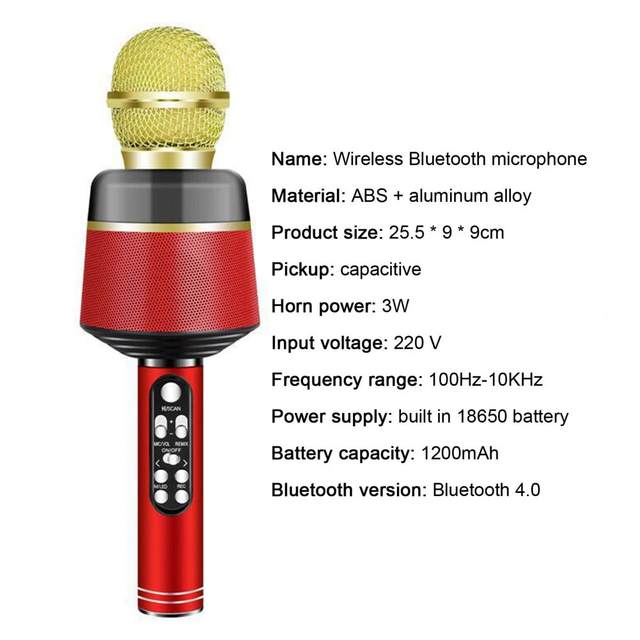 Q008 Wireless Karaoke Microphone Bluetooth compatible 5.0 Noise