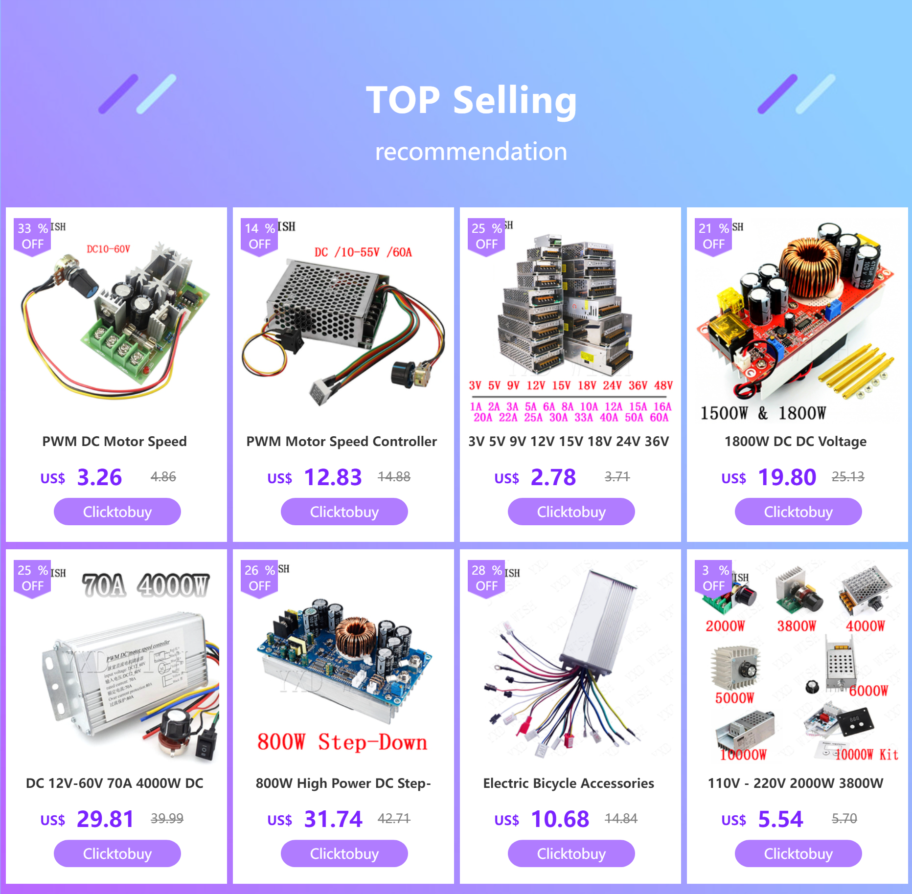 10W Precisão Buck Converter AC 220V para