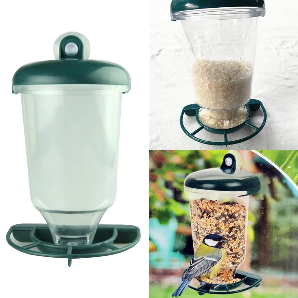 Outside Automatic Feeder Mirror Viewing Nut Holder Dispenser for Garden Patio Lawn