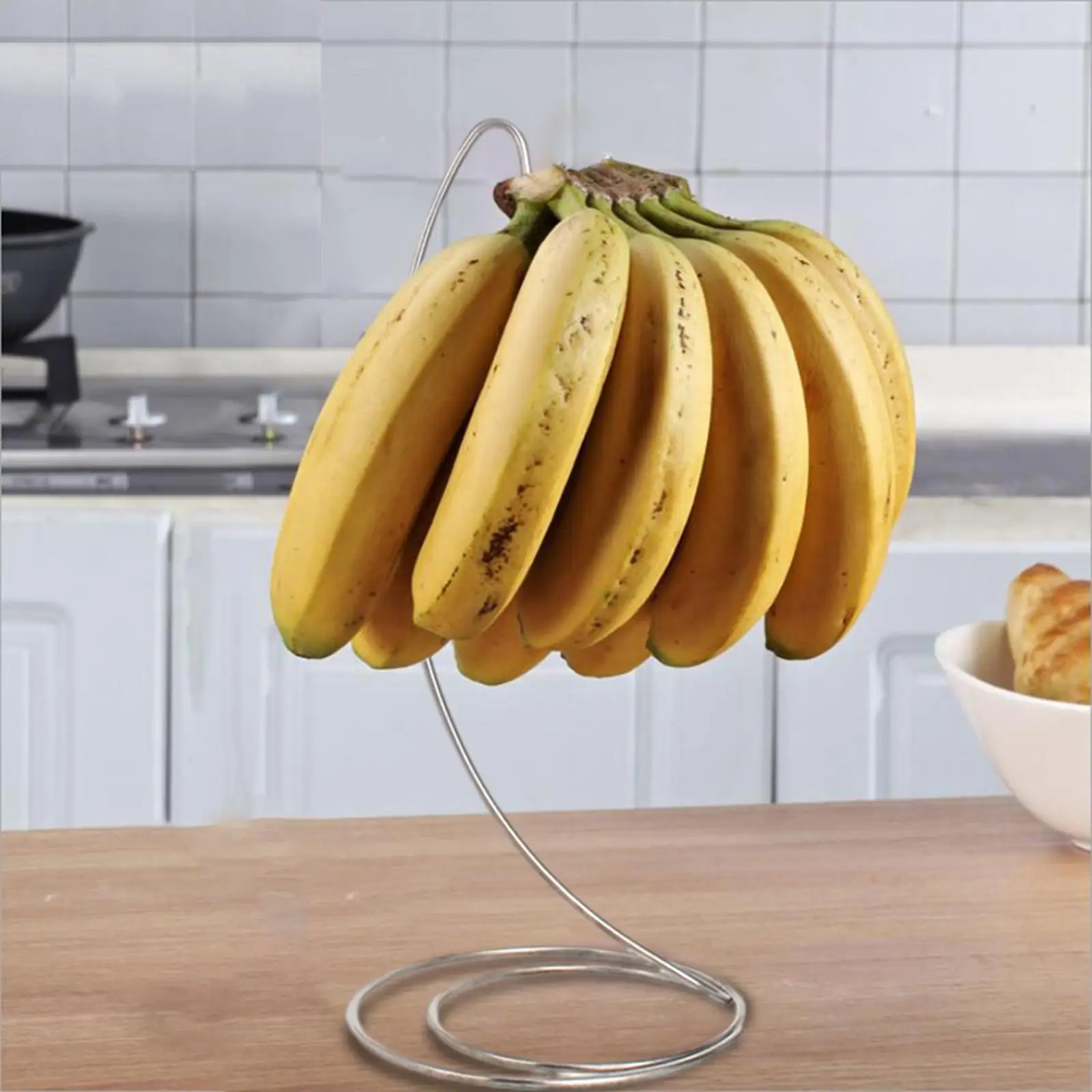 Stainless Steel Banana Tree Stand Hook Home Use Durable Accessories Draining Metal Multifunction Holder for Home Decor Kitchen