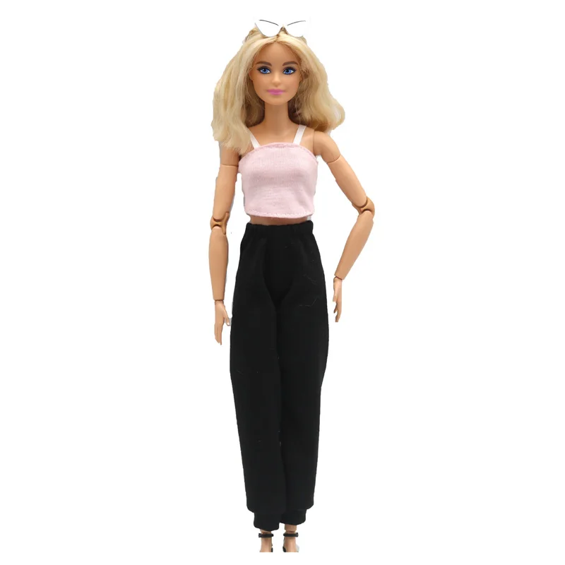 Completi per bambole da 11.5 per vestiti Barbie Set camicia Crop Top e  pantaloni 1/6 accessori per casa delle bambole BJD per vestiti per bambole  Barbie giocattoli per bambini - AliExpress