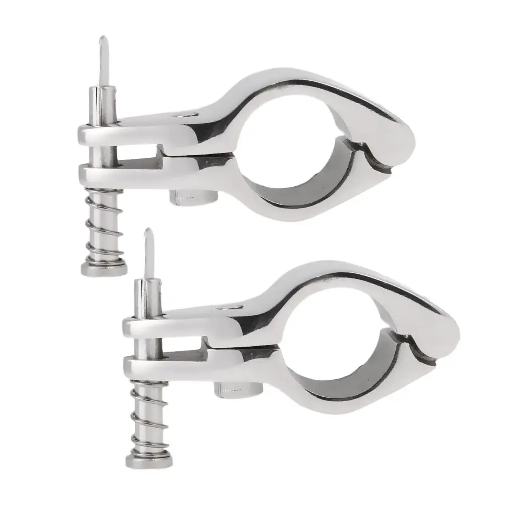 2pcs Boat Canopy/Cover Fitting Clamp Deck /8`` Bar Accessory
