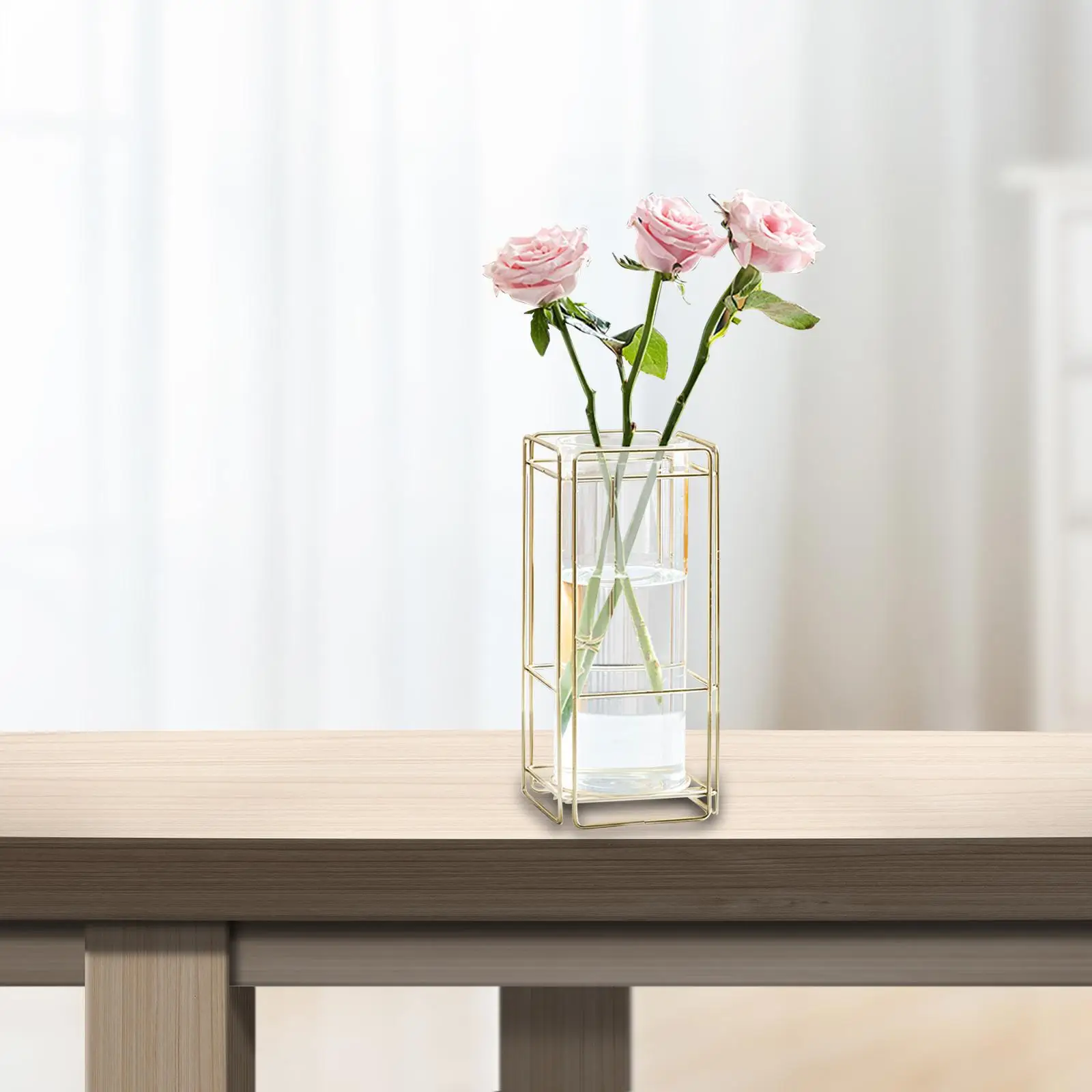 Glass Flower Vase Table Centerpiece Desktop Flower Vase Plant Vases Display