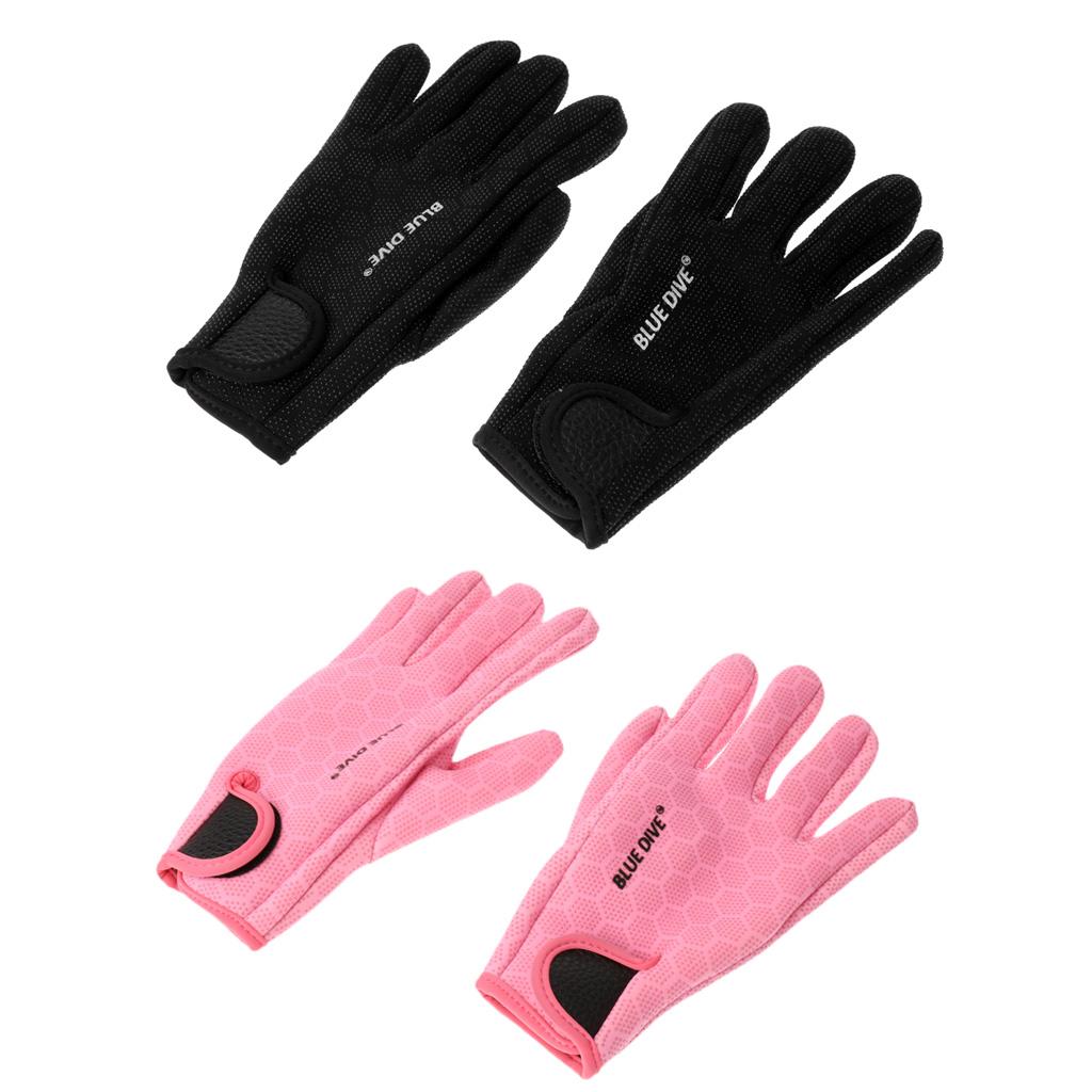 1 Pair of 1.5mm Black / Pink Neoprene Gloves: Non-, Comfortable And Durable