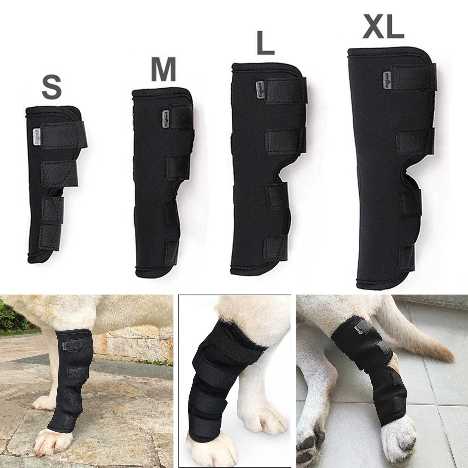 Pet Elbow Knee Pad Protective Supportive Dog Support Leg Brace Bandages Hock Joint Wrap for Puppy Joint Injury Doggy Supplies