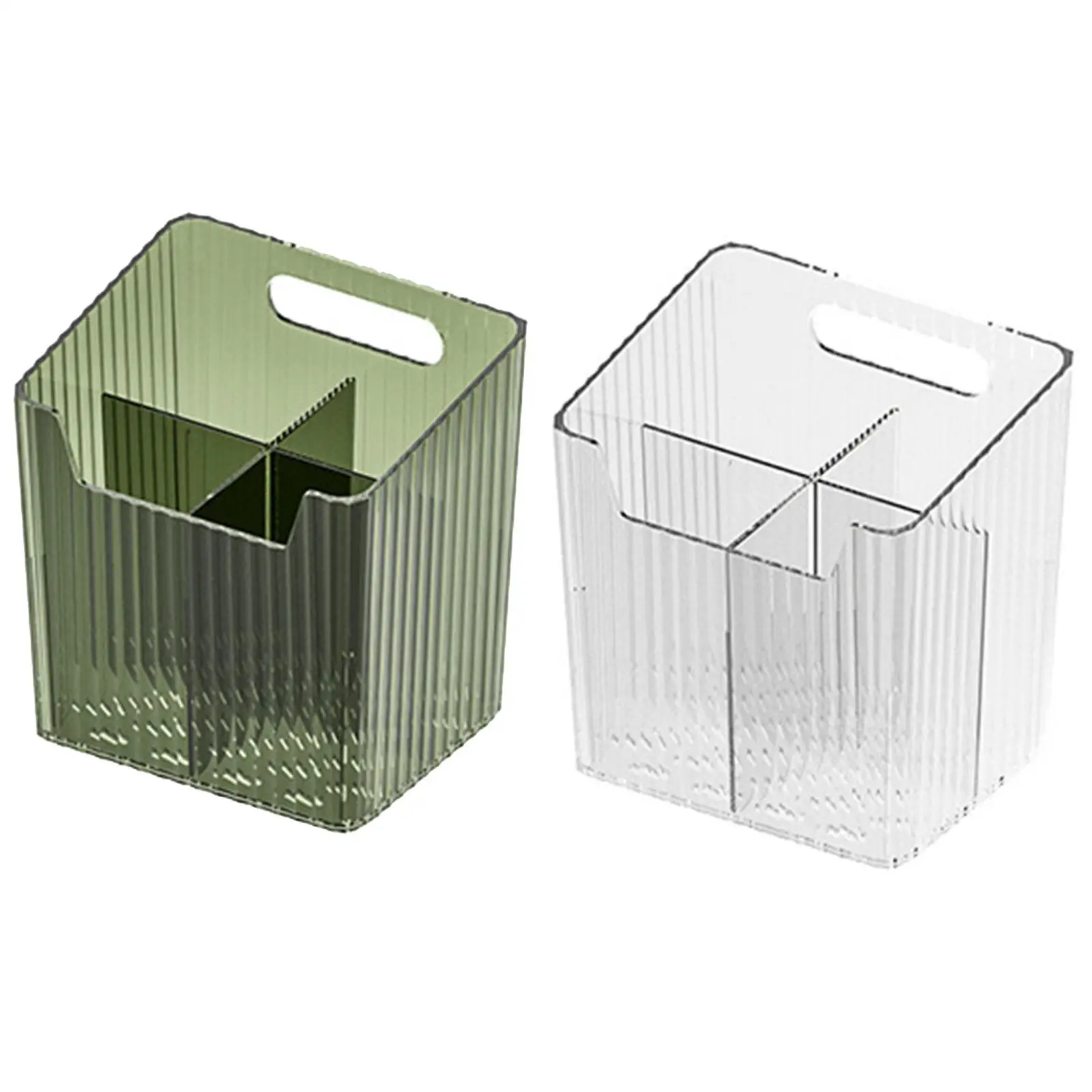 Bathroom Storage Box Divided Grid Design Durable Container Rectangular Storage Basket for Toilet Home Cosmetics Bedroom Kitchen