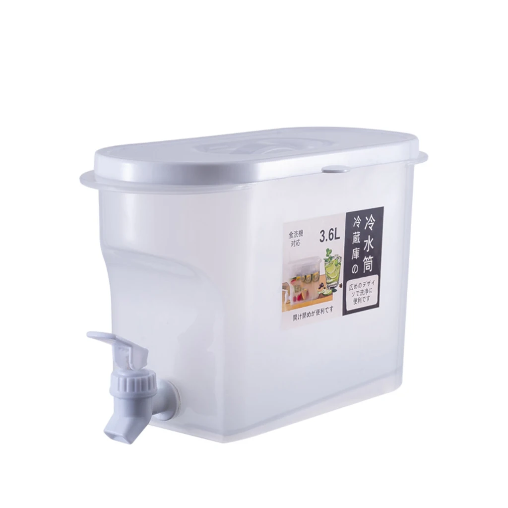 1 Gallon Capacity Cold Kettle for Fruit Tea Hot And Cold Cold Drink Pitcher with Faucet  Fresh-Keeping Freezer Safe