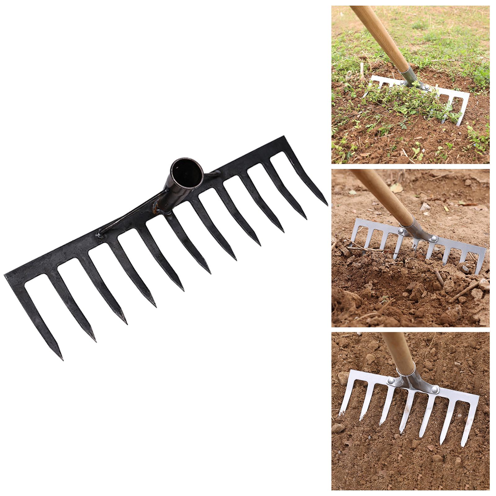 Weed Puller Tool Manganese Steel Process Portable Weed Puller Durable Lawn Leveling Rake Garden Swoe Hoe for Agriculture Farming