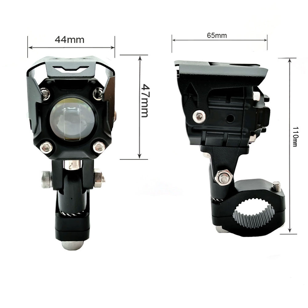 LED Motorcycle Headlight Driving Fog Lights LED Spotlight Auxiliary Fog Lamp Yel