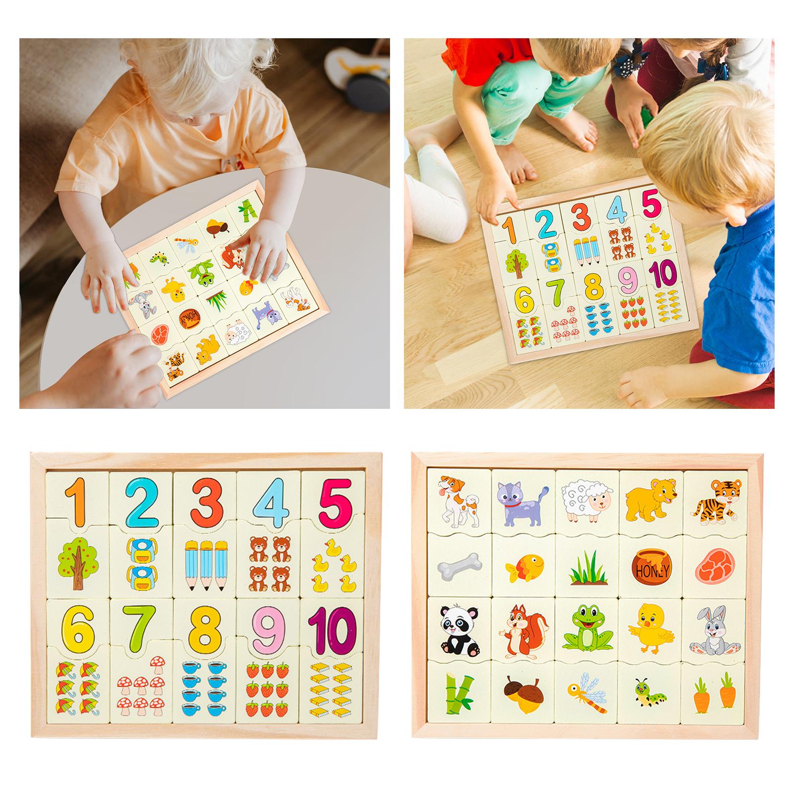 Montessori Preschool Learning Materials Wooden Board Game Wooden Montessori Math Toy for Toddlers Kids Girls Boys Birthday Gifts