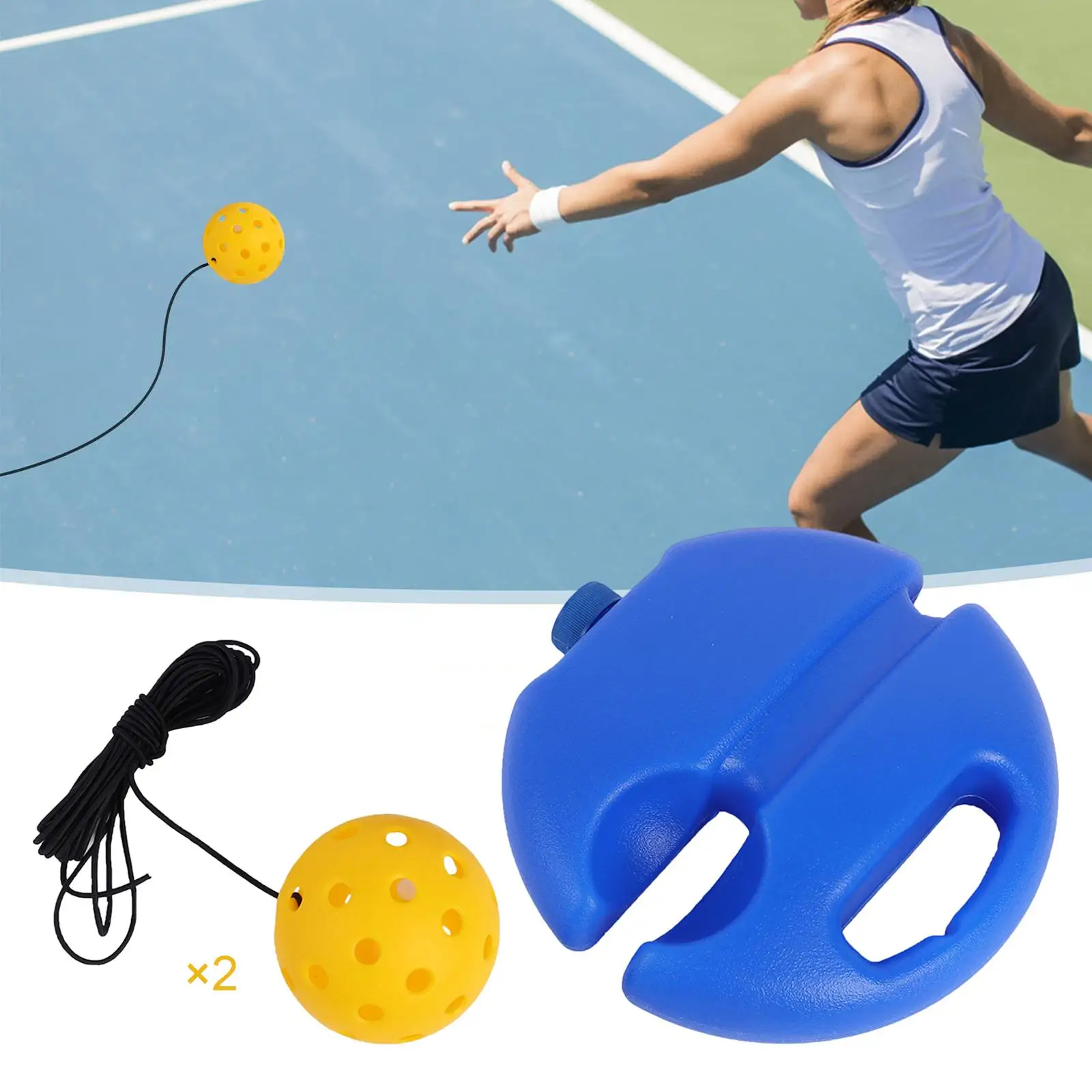 Pickleball Trainer Rebound Practice Ball Pickleball Solo Equipment Pickleball Training Aid Pickleball Ball for Training Beginner