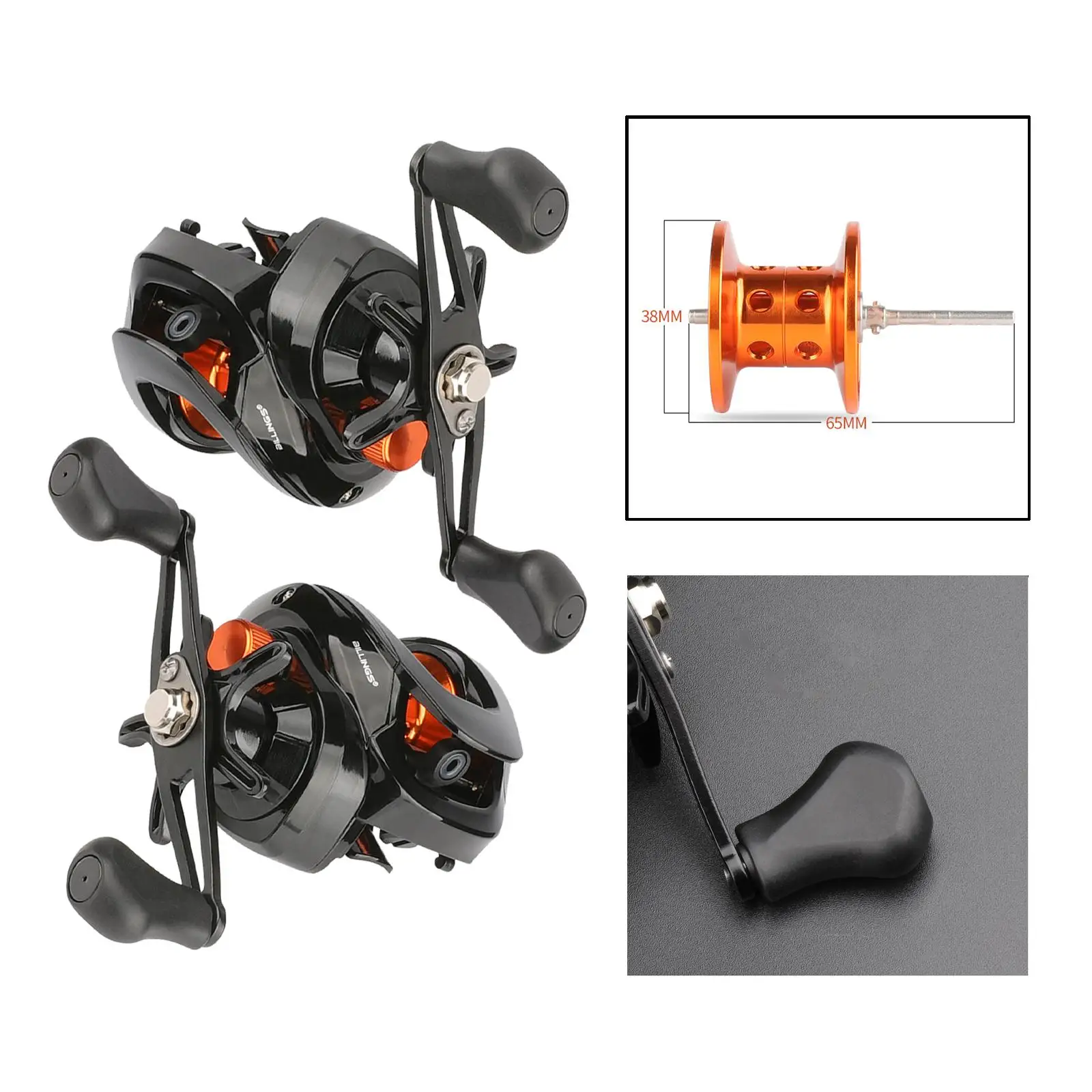 Powerful High Speed Fishing Reels 6.3:1 5+1 BB Baitcaster Fishing Reels