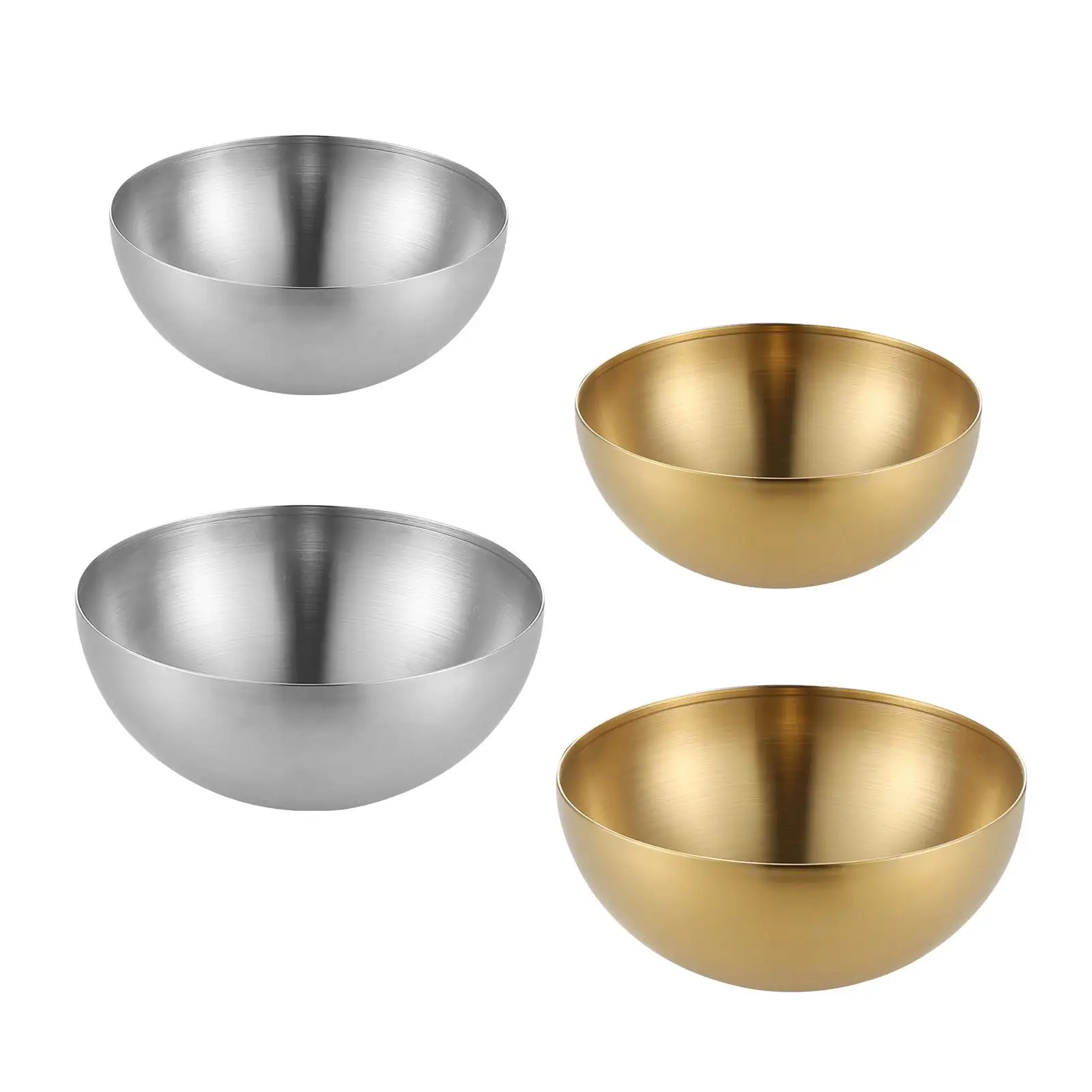 Metal Bowls Food Storage Organizers Stackable High Capacity Multipurpose Stainless Steel Mixing Bowls for Baking Kids rice