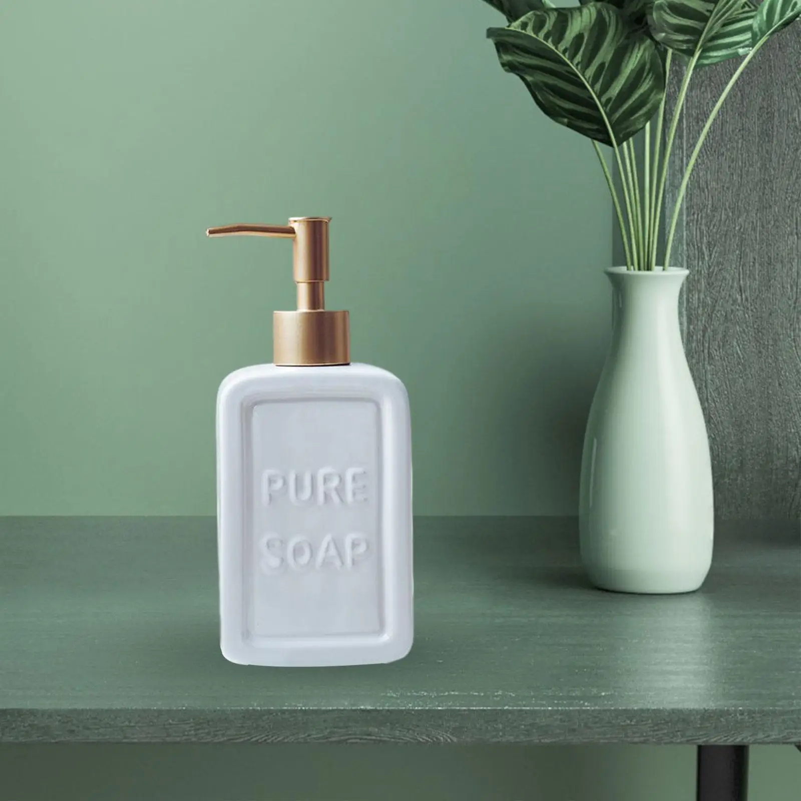 Ceramic Hand Soap Dispenser with Pump for Kitchen Massage Oil Conditioner
