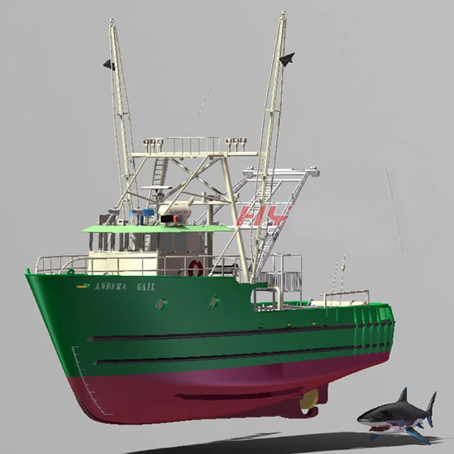 1/35RC Boat Model Kit Andre Gale Fishing Boat 3D Printed 60cm Long RC  Assembled Boat Model Kit Boys Toy - AliExpress