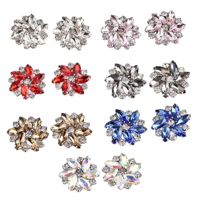 2 Clips à Chaussures Décoratifs Pour Femme - Nœud Satin Noir Ou Blanc - Accessoire Amovible Pour Mariage, Fête, Sacs Ou Vêtements