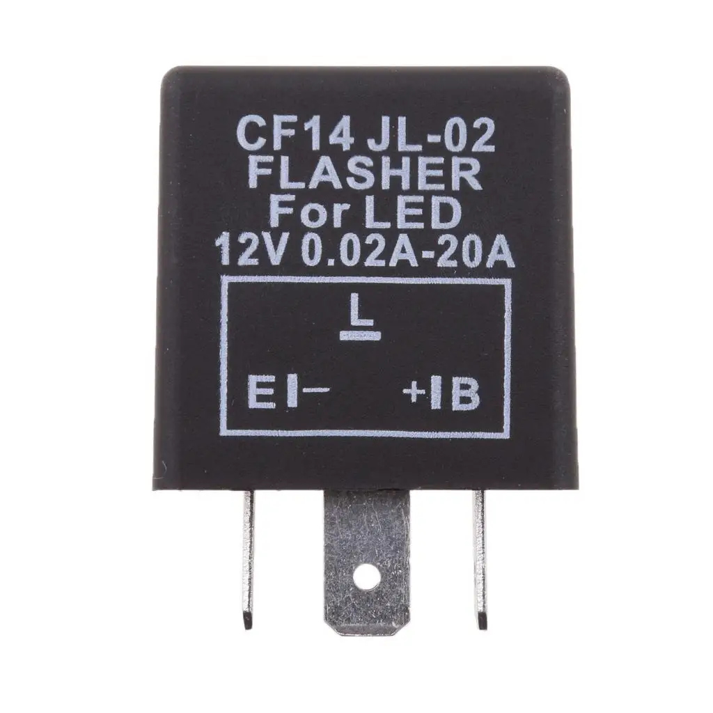 2X 3-Pin CF14&JL-02 EP35 LED Flasher Relay Fix Turn Signal  Flash Issue