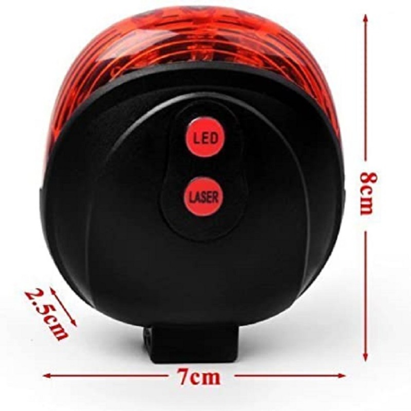 Description Picture 5 of itemWaterproof Bicycle Cycling Lights Taillights LED Laser Safety Warning Bicycle Lights Bicycle Tail Bicycle Accessories Light