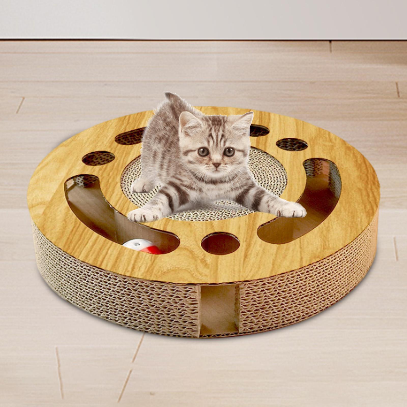 Cat Scratch Toys Lounge Cardboard Interactive Balls Furniture Accessories