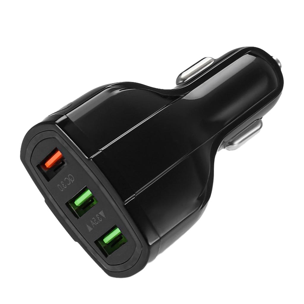 3.0 Car Fast Charger 3USB Car Charger Support Simultaneous Output