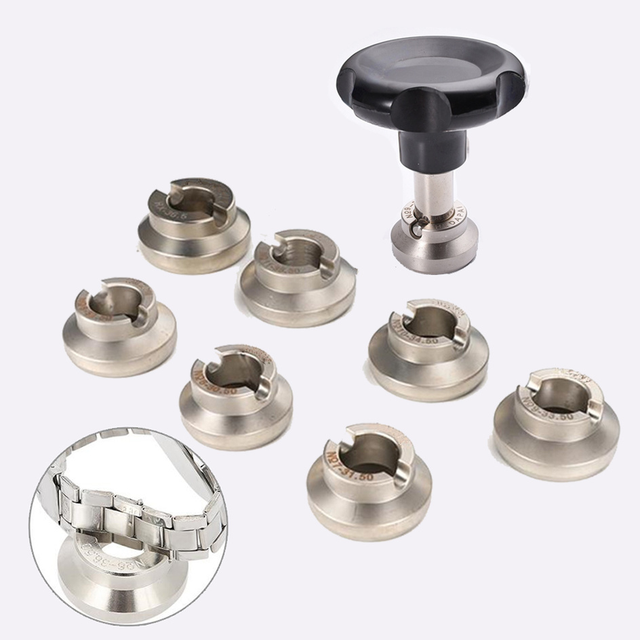 Presse à Boîtier De Montre - Kit Avec 18 Matrices - Pour Fermeture Boîtier Et Changement Pile - Outil De Réparation Horlogerie