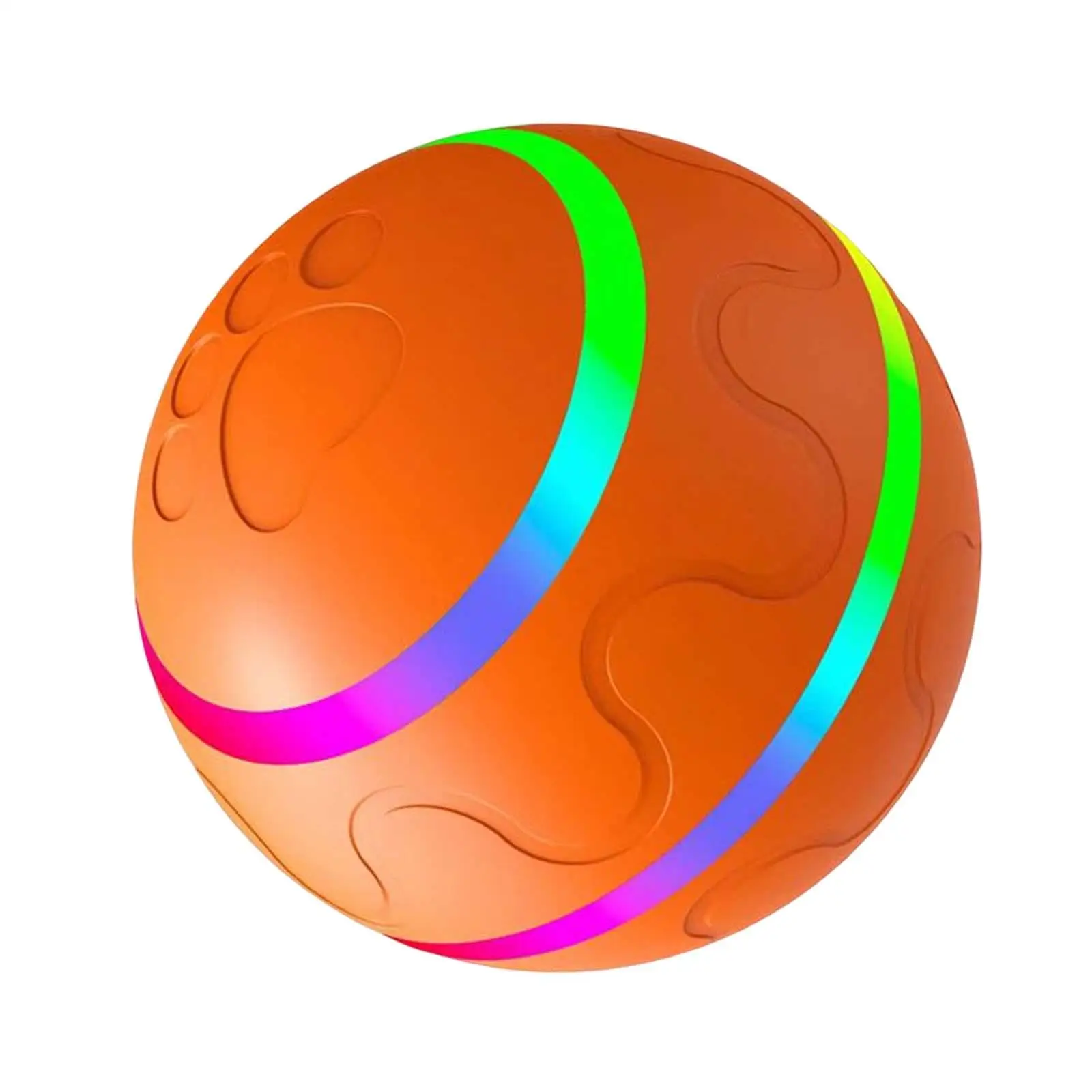 Interactive Dog Toy Ball Automatic Rolling Ball with LED Lights for Indoor Cats Dogs Playing Waterproof Electric Cat Toys