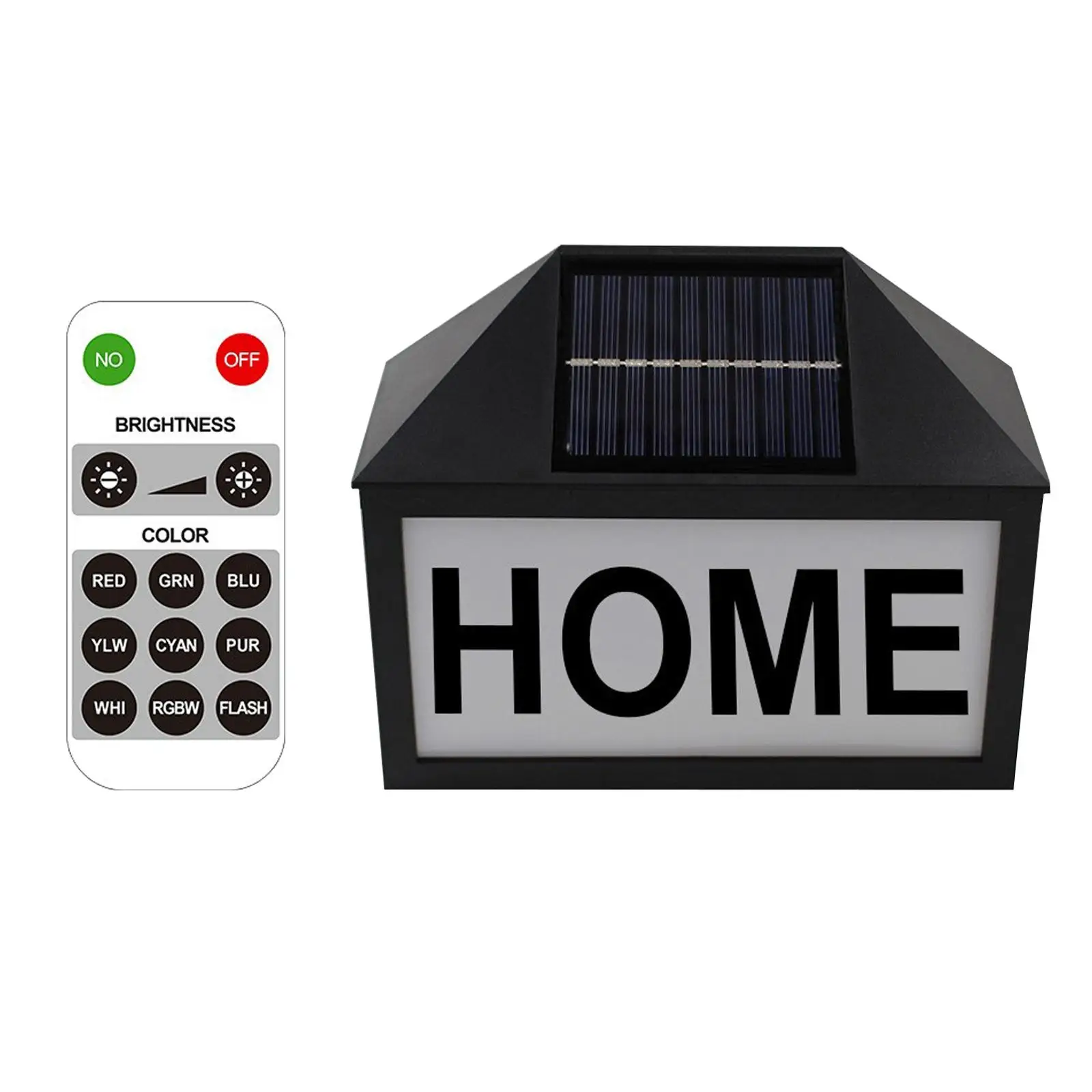  Plaque, Solar Powered LED Light Address Number Signs, Waterproof  for  Outdoor Street Outside Wall Lamp