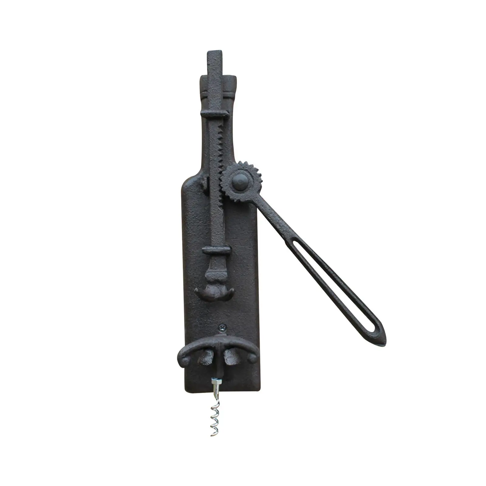 Wall Mounted Bar Decoration Opener Gift Black Professional Corkscrew for Men