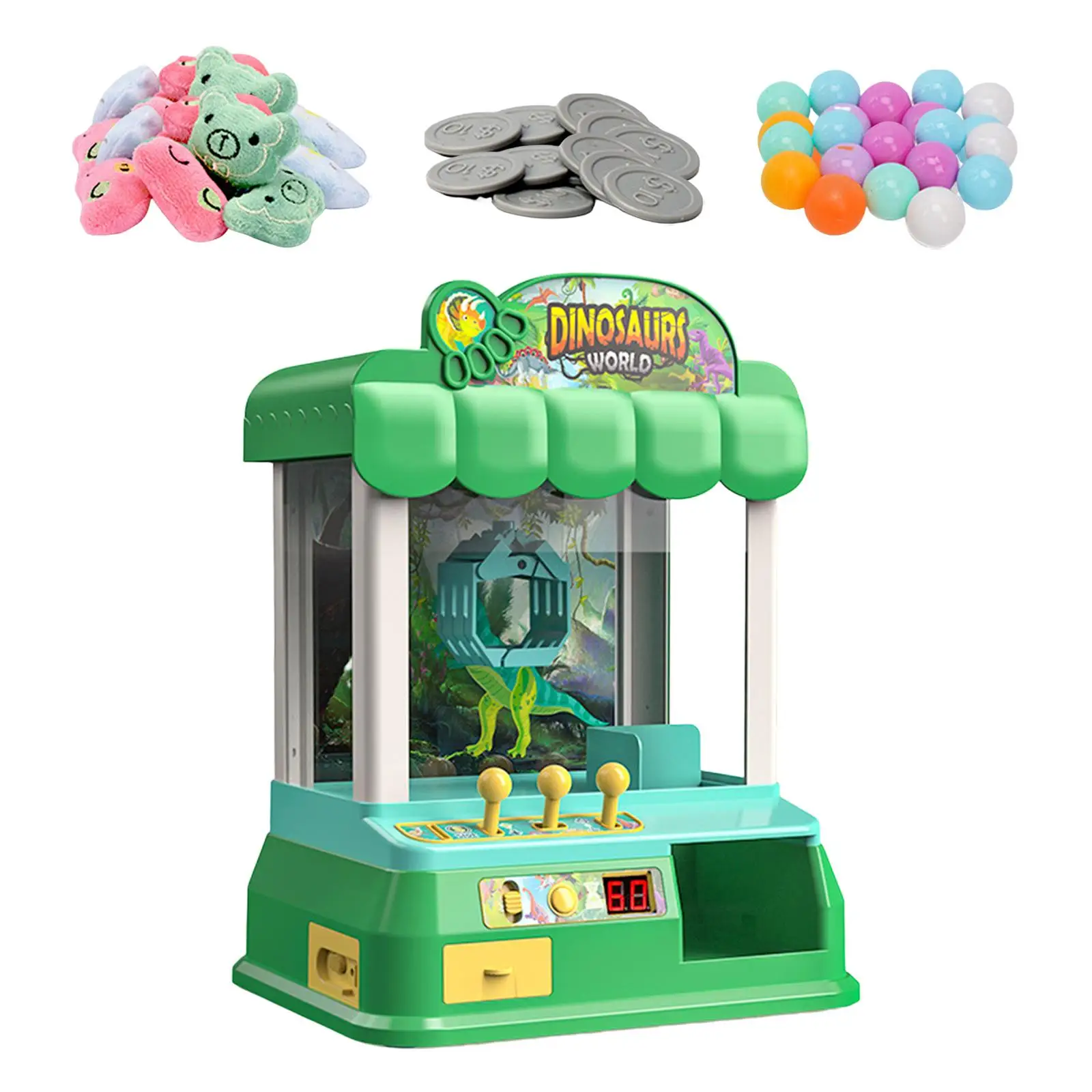 Toy Claw Machine Indoor Toy Birthday Gift Easy to Use Toy Grabber Dispenser