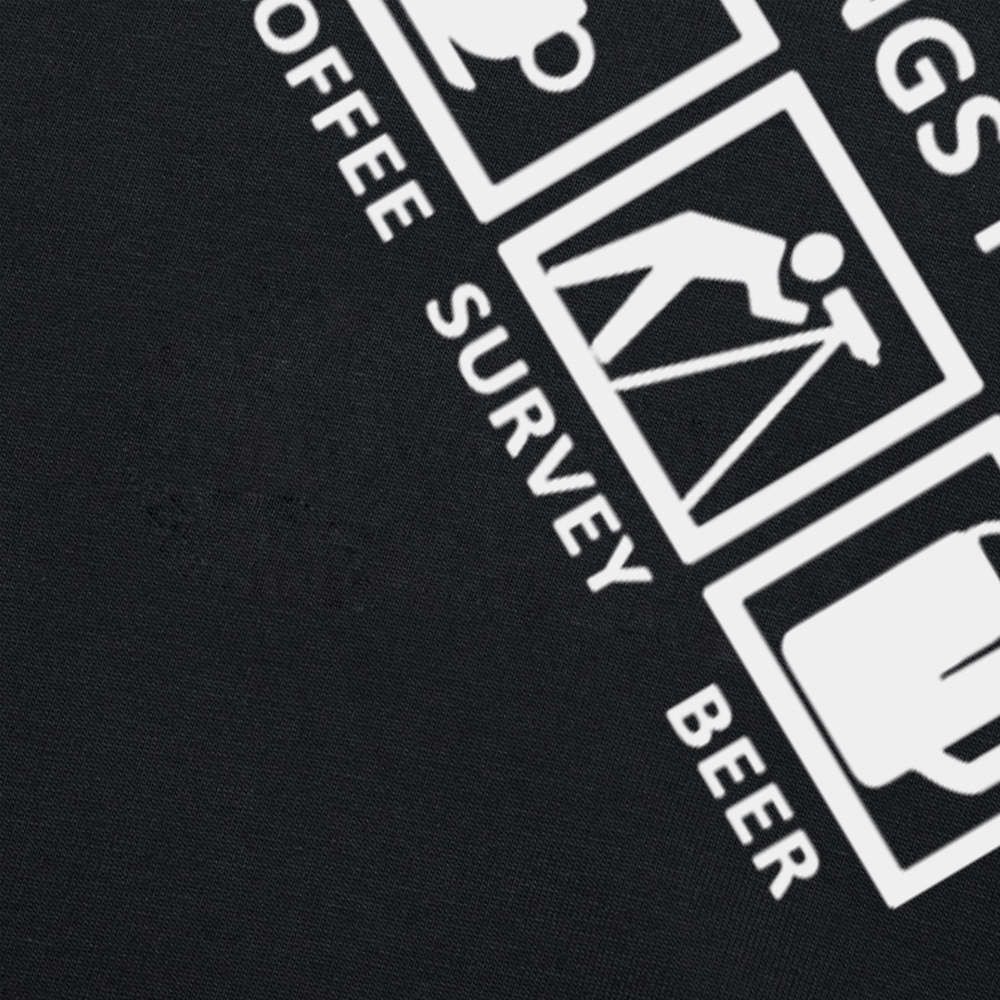 Sarkastische Vermesser T-Shirt Dinge für eine Land vermessung T-Shirts Grafik Baumwolle Streetwear Kurzarm Geburtstags geschenke T-Shirt zu tun – Detail 5
