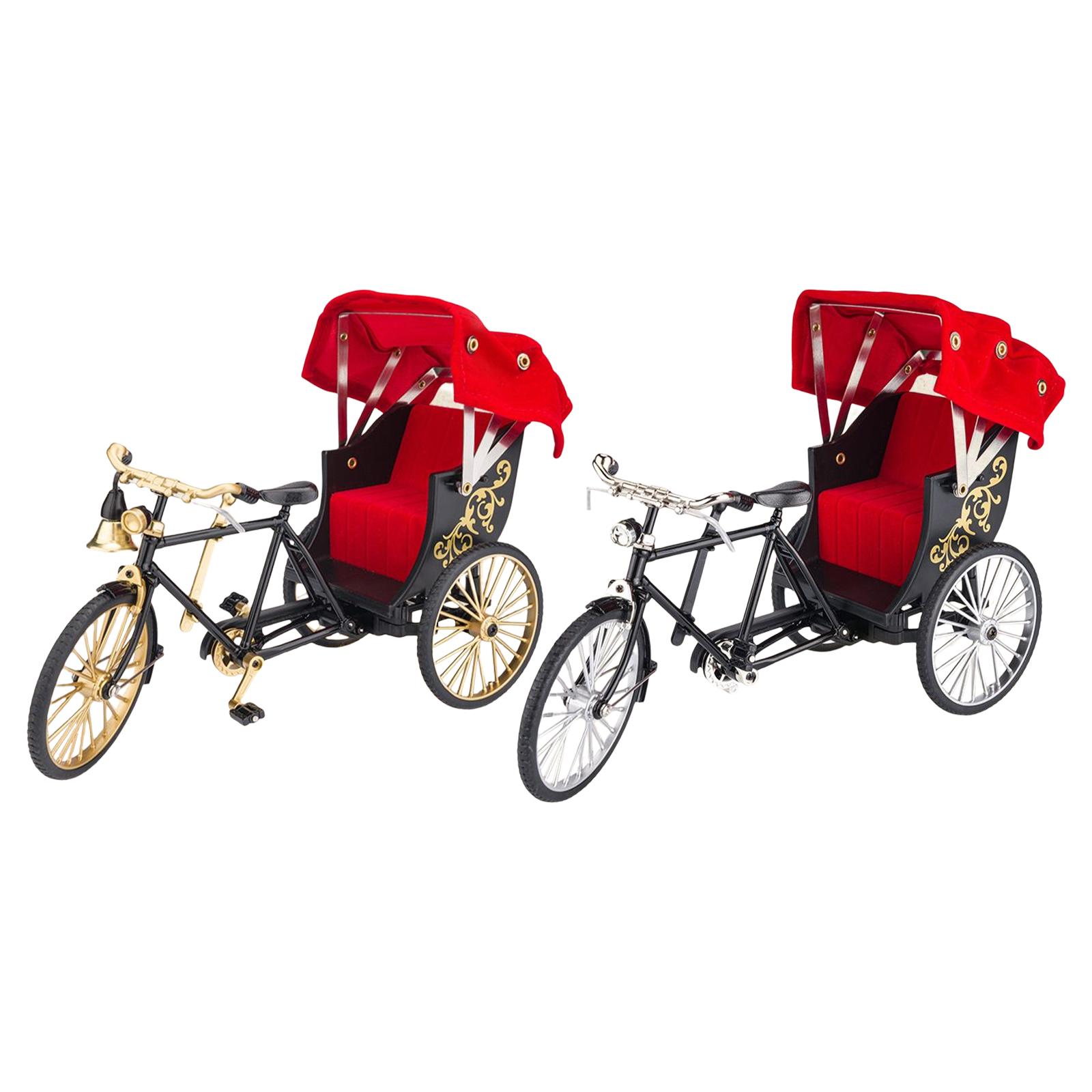 Hong Rickshaw 1:12 Decoration Crafts With Simulation Awning Alloy Collection Adult