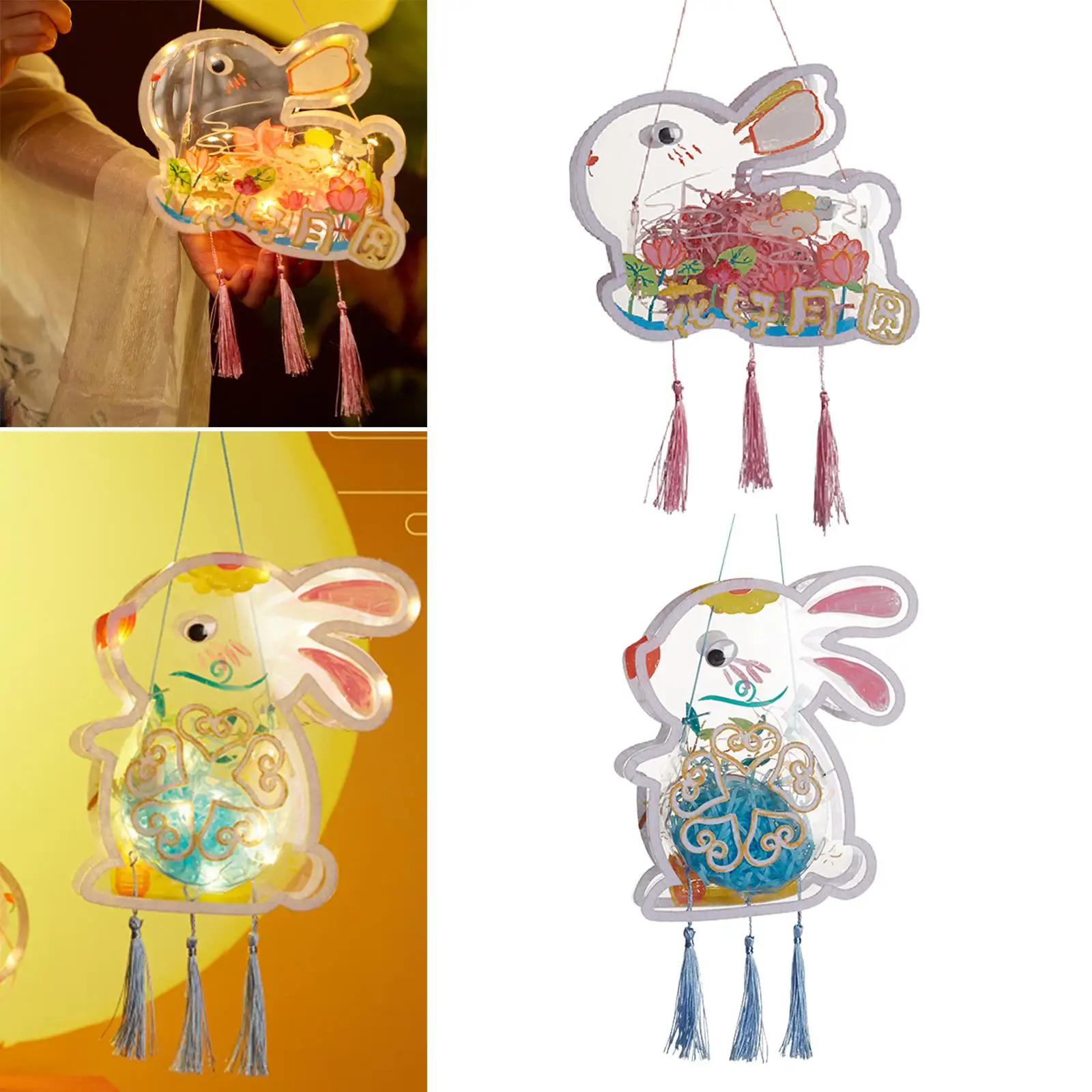 Lantern Making Pendants Glowing DIY for Halloween Spring Festival Decoration
