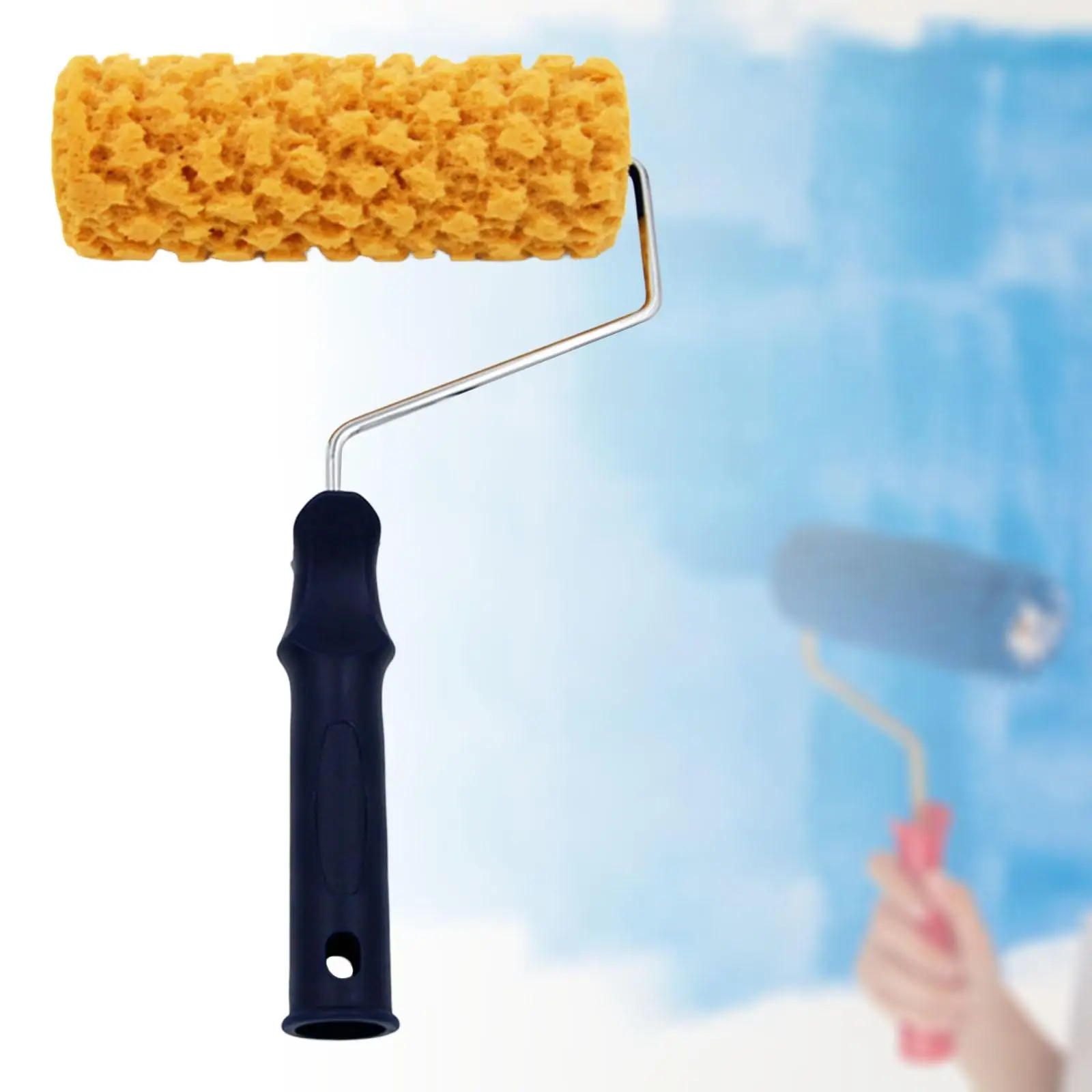 Portable Sponge Paint Roller Art Smooth Painting for Wall Painting Garden