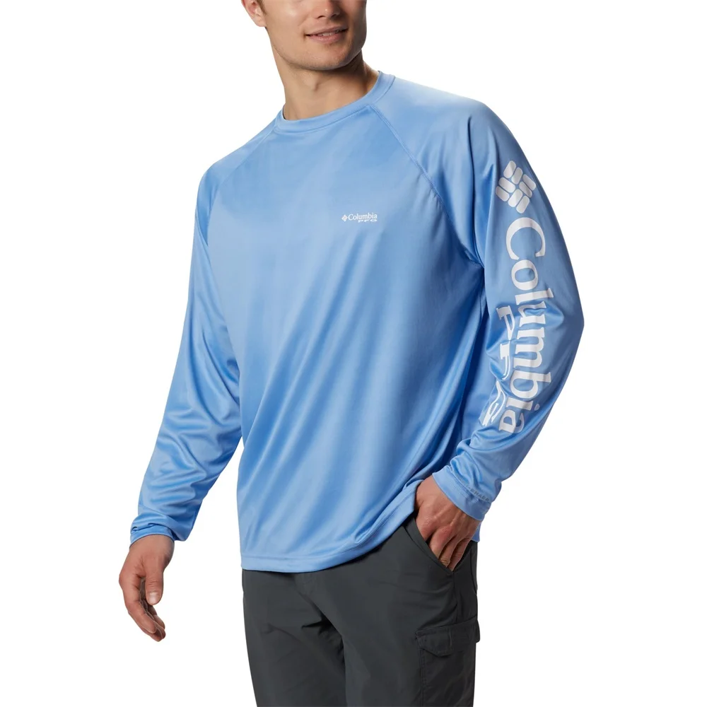 Camiseta de manga larga para Pesca, Camisa de secado rápido, transpirable, Anti-UV, PFG, Columbia