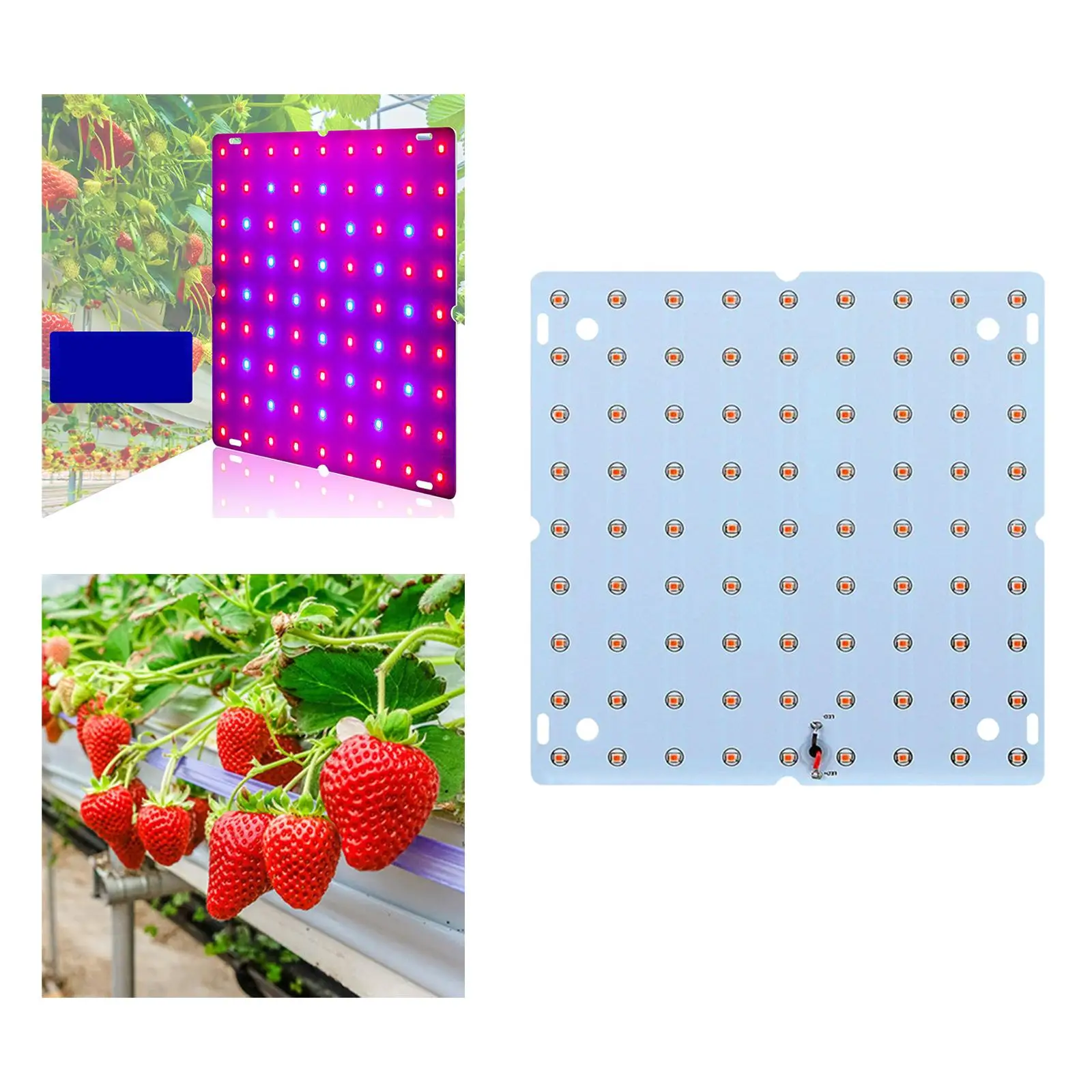 85-265V LED Grow Light Panel Full Grow Light for Vegetable Bloom Hydroponics Flower Seed Starting Greenhouse