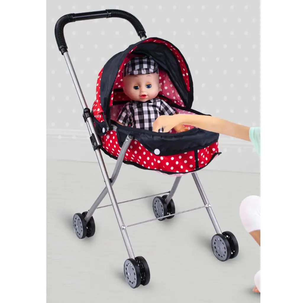 Doll Carriage Stroller Trolley for 18 inch  Dolls Accessories