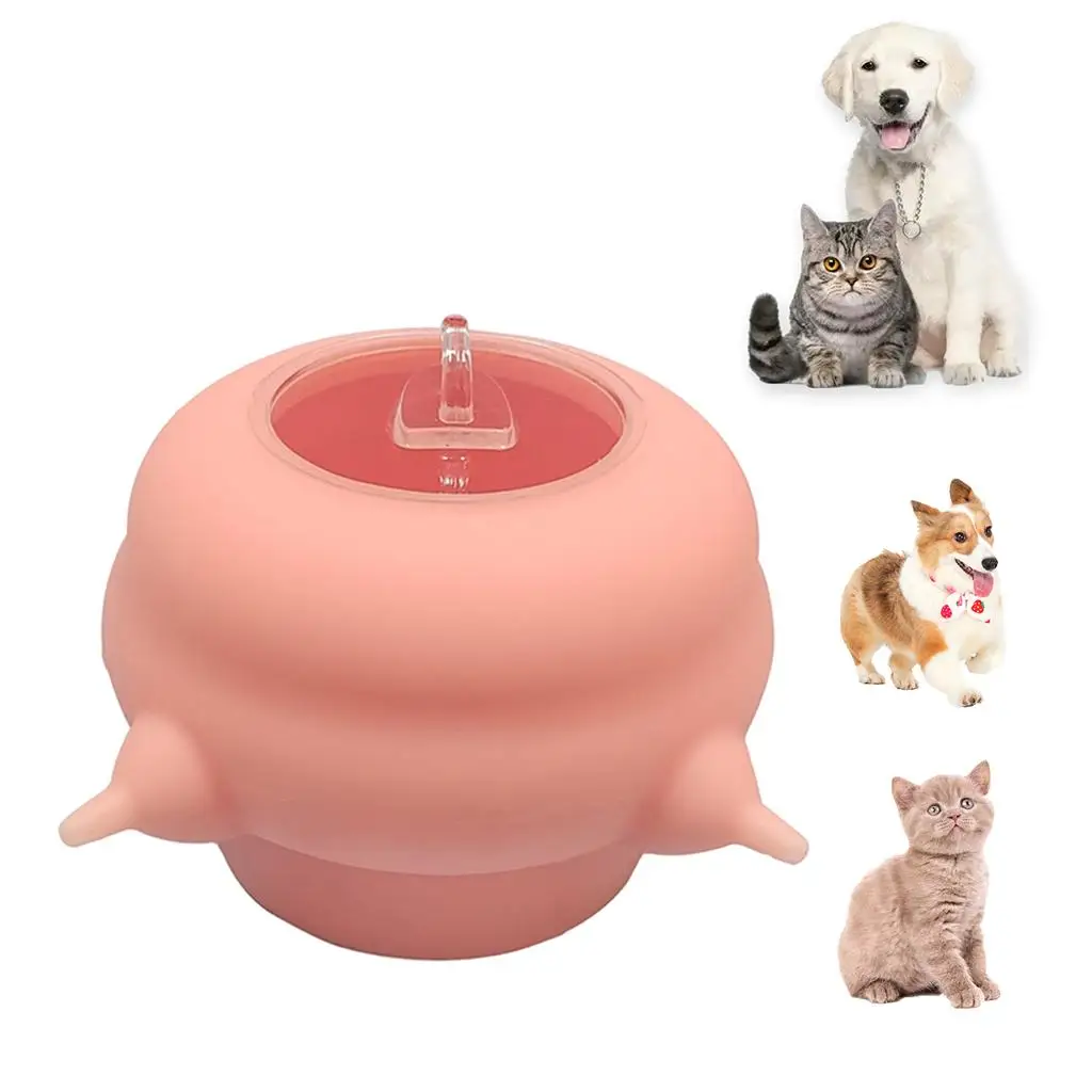 200ml Puppy  Feeding Bowl Silicone Pet dog   Nursing Bottle  with 3s  Feeders