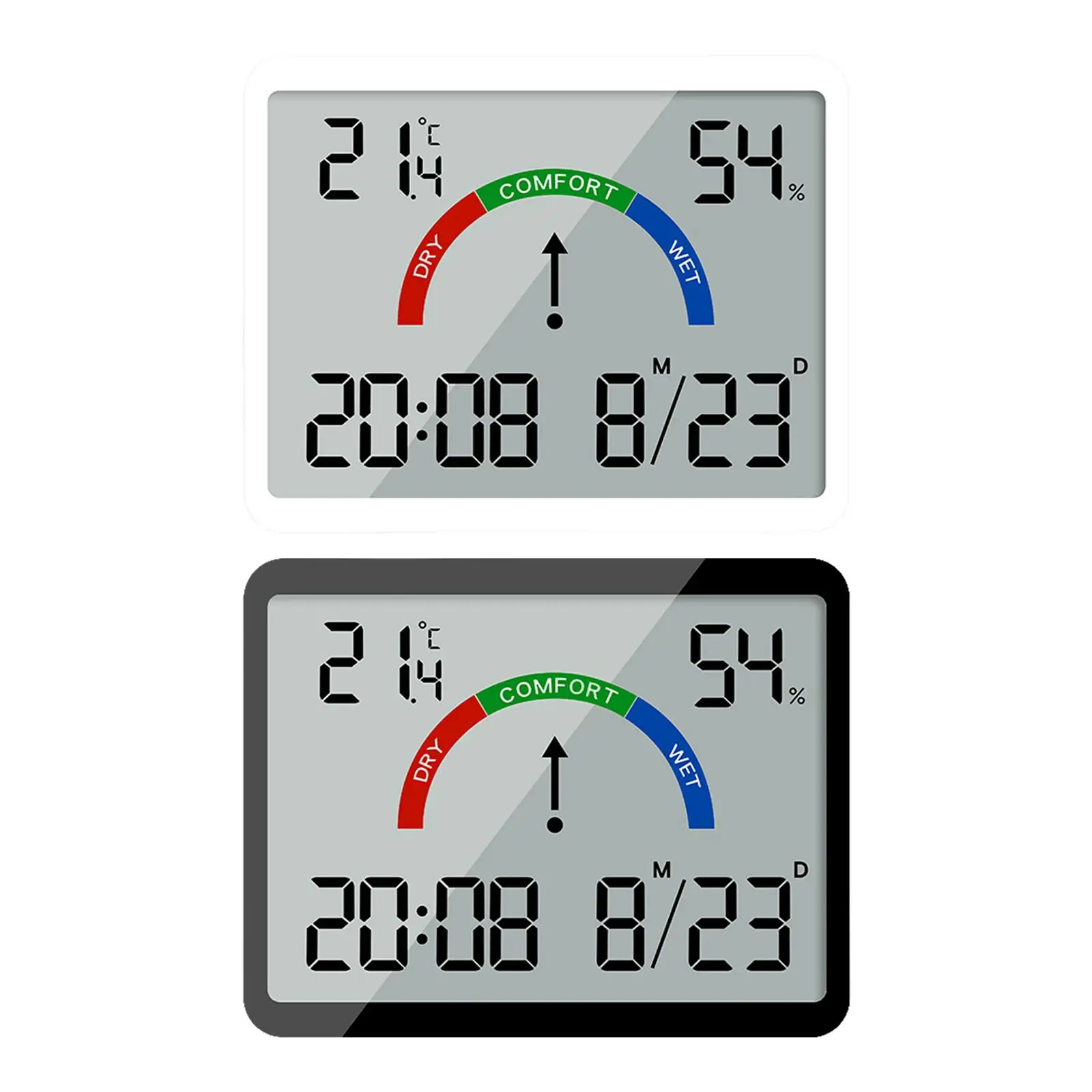 Digital Indoor Hygrometer Room Thermometer Snooze Calendar Weather Station Alarm