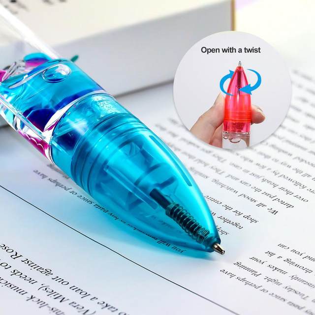 5 In 1 Children Cute Multifunctional Bubble Roller Seal Ballpoint Pen with  Light Funny Magic Pen Children's Stationery Girl