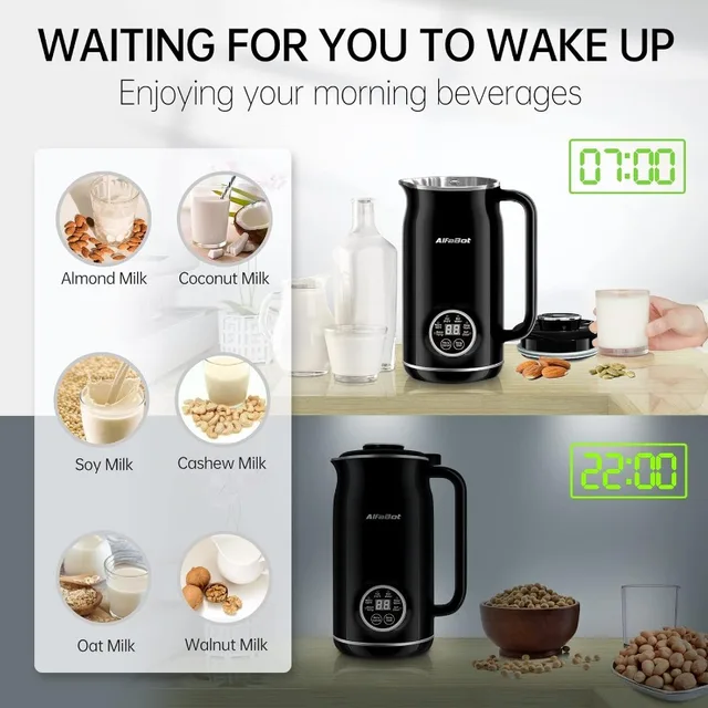 Nut Milk Maker, Automatic Almond Milk Machine for Homemade Plant-Based Milk,  Oat, Soy, Almond Cow and Dairy Free Beverages - AliExpress