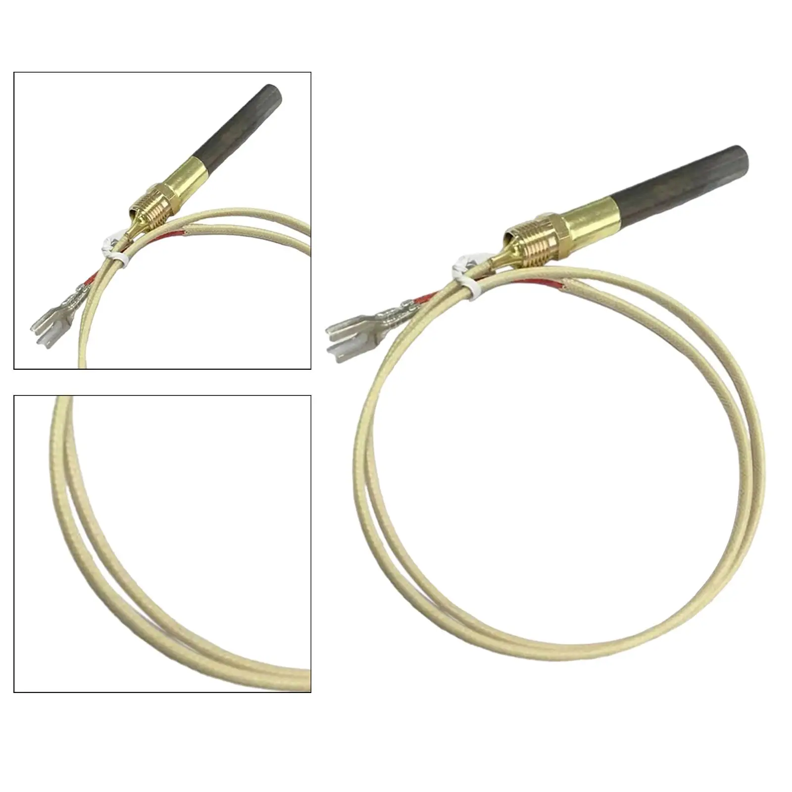 Gas Fireplace Thermopile Professional Multipurpose Temperature Resistance for Gas Fryer Heater Frying Furnace Fireplace Fittings